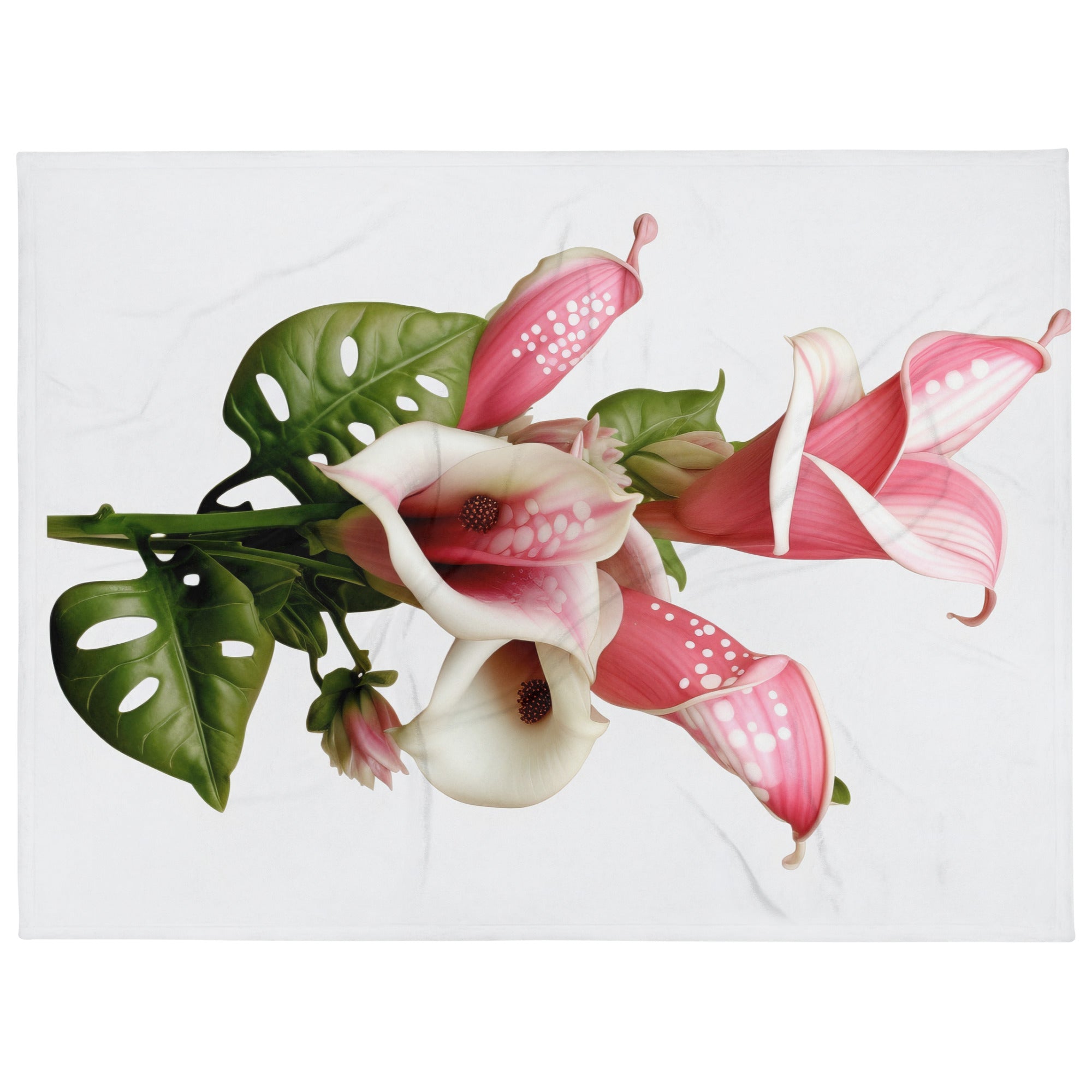 Chameleon Plant Flower Blanket by Visual Verse - Image 1