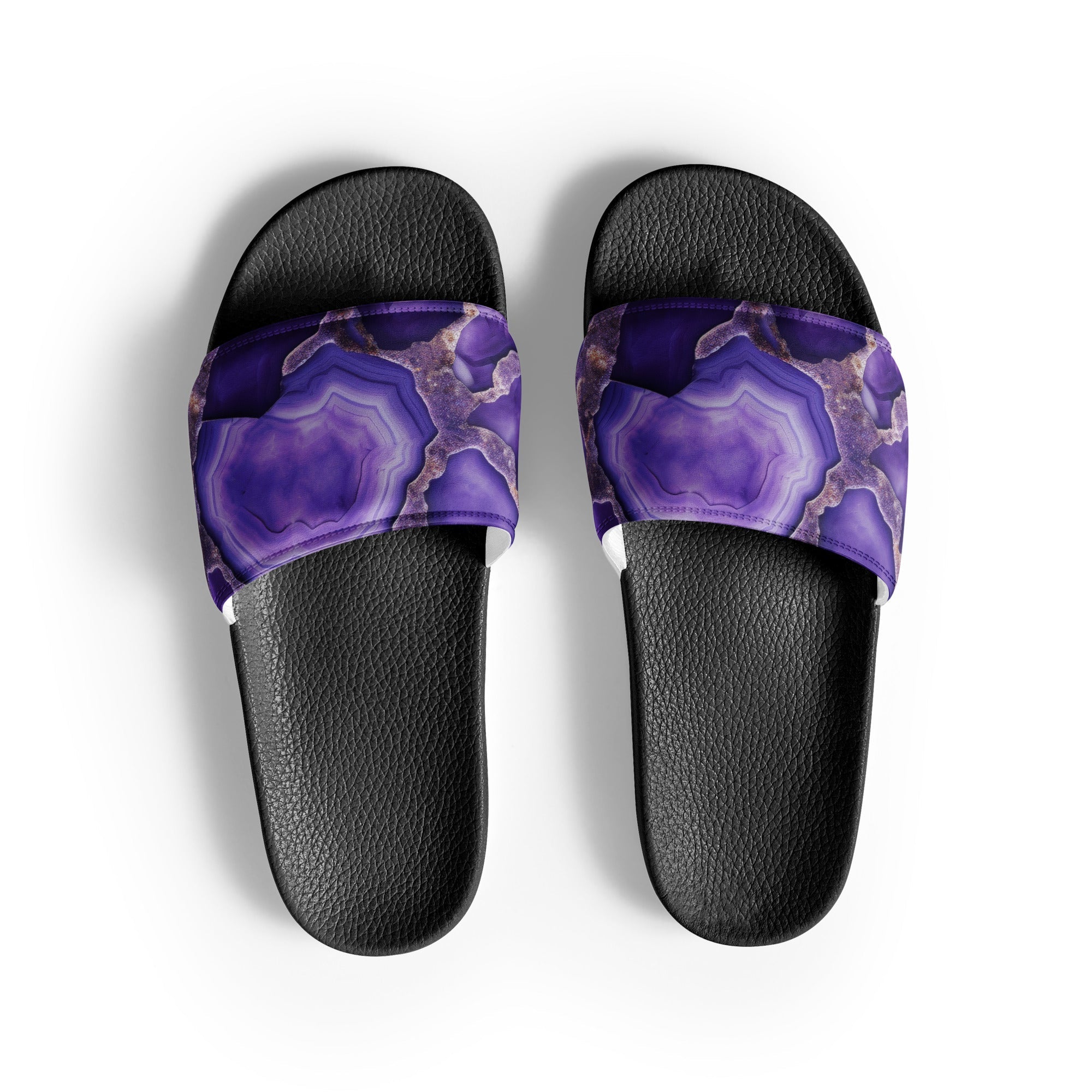 Charoite Men's Slides by Visual Verse - Image 1