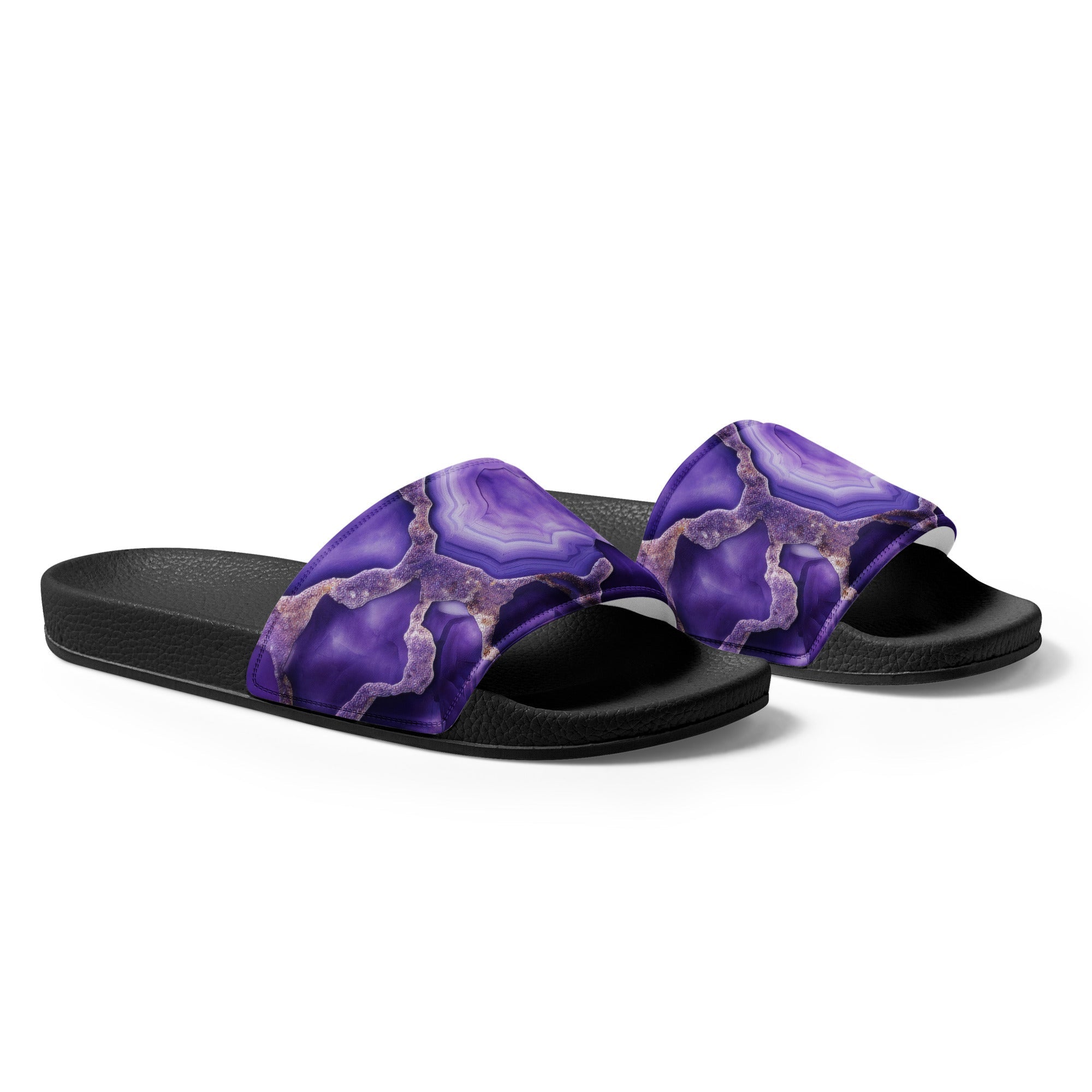 Charoite Men's Slides by Visual Verse - Image 4