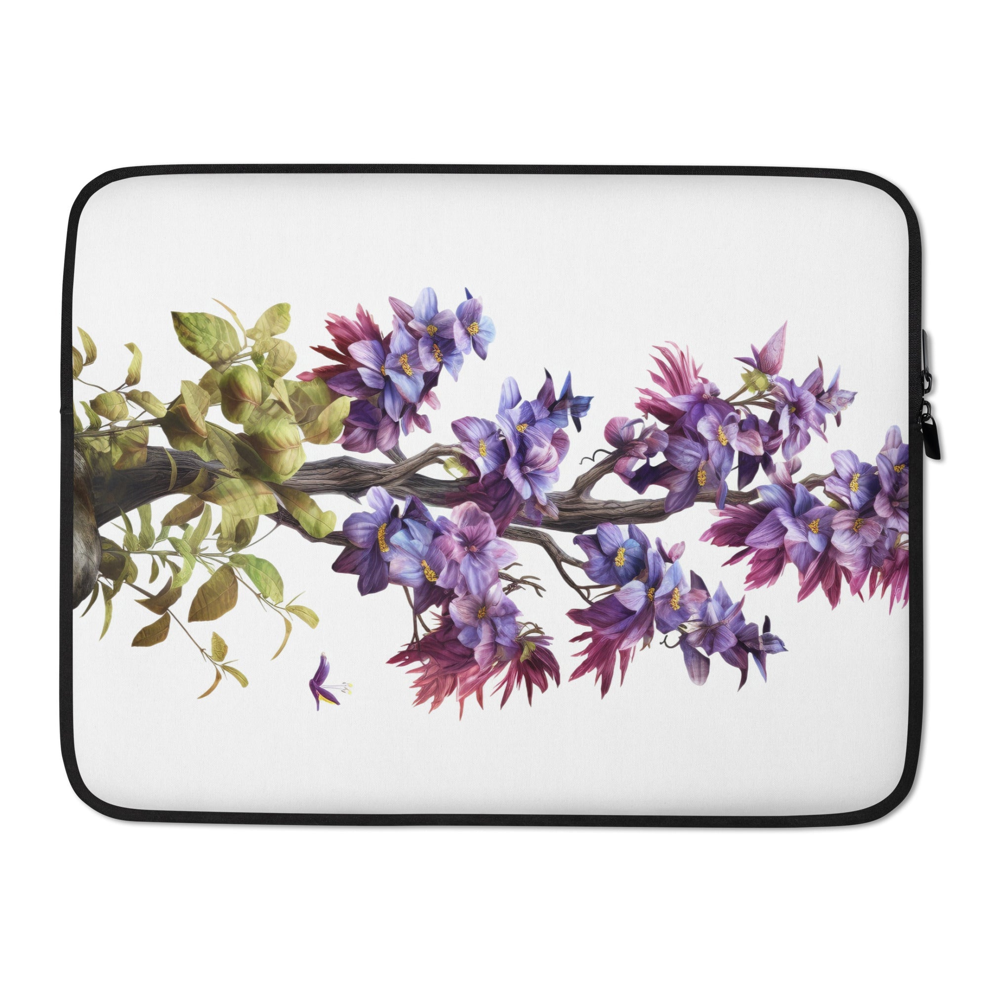 Chaste Tree Flower Laptop Sleeve by Visual Verse - Image 1