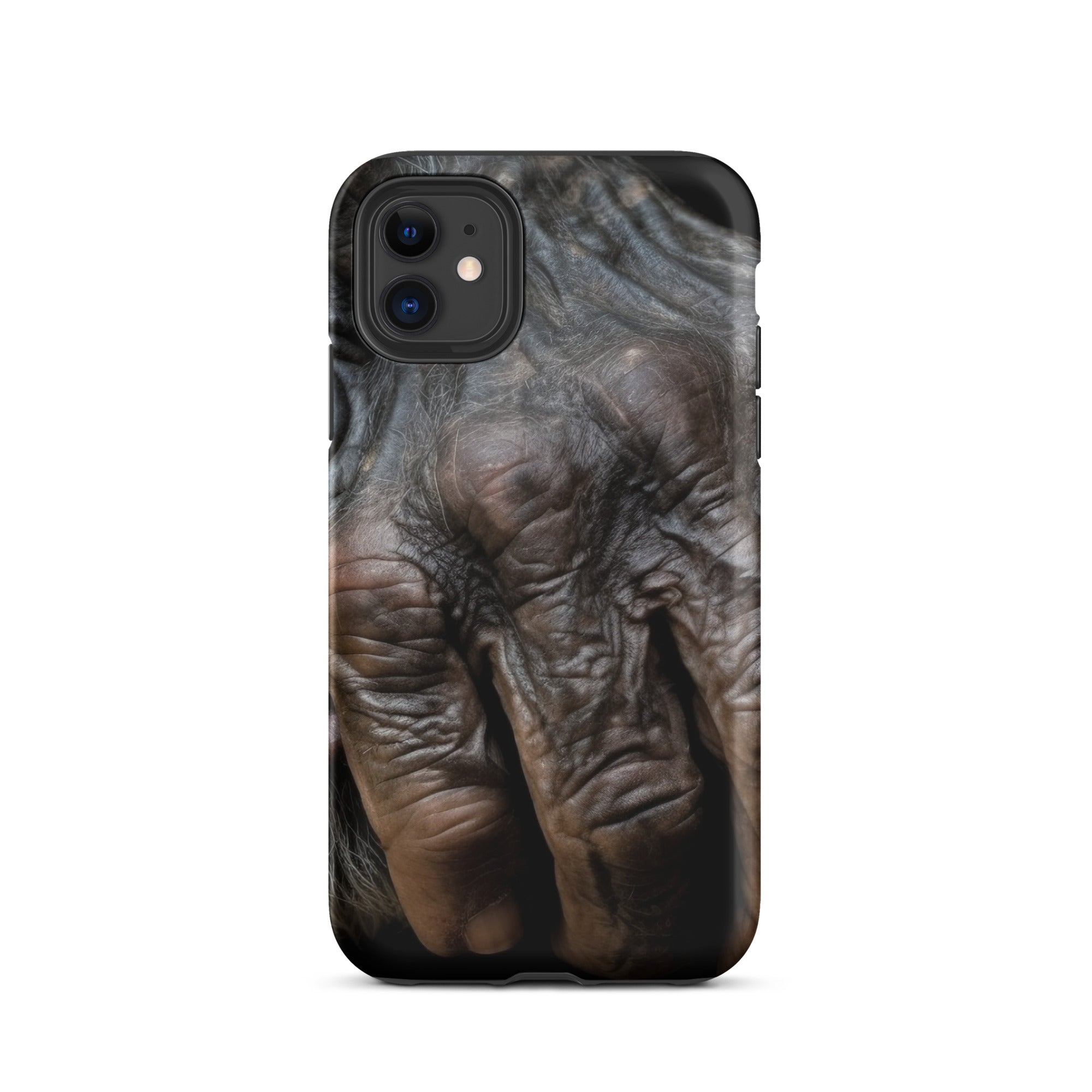 Chimpanzee Hand iPhone Case by Visual Verse - Image 2