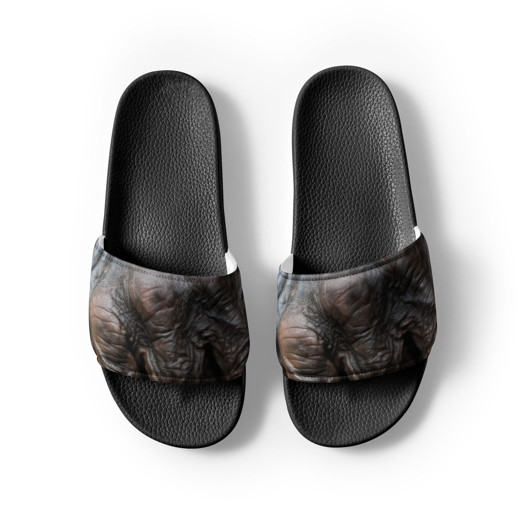 Chimpanzee Hand Men's Slides by Visual Verse - Image 2