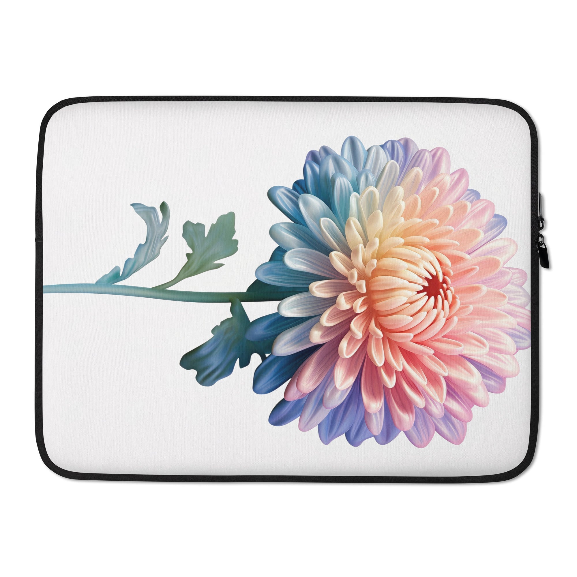 Chrysanthemum Flower Laptop Sleeve by Visual Verse - Image 1