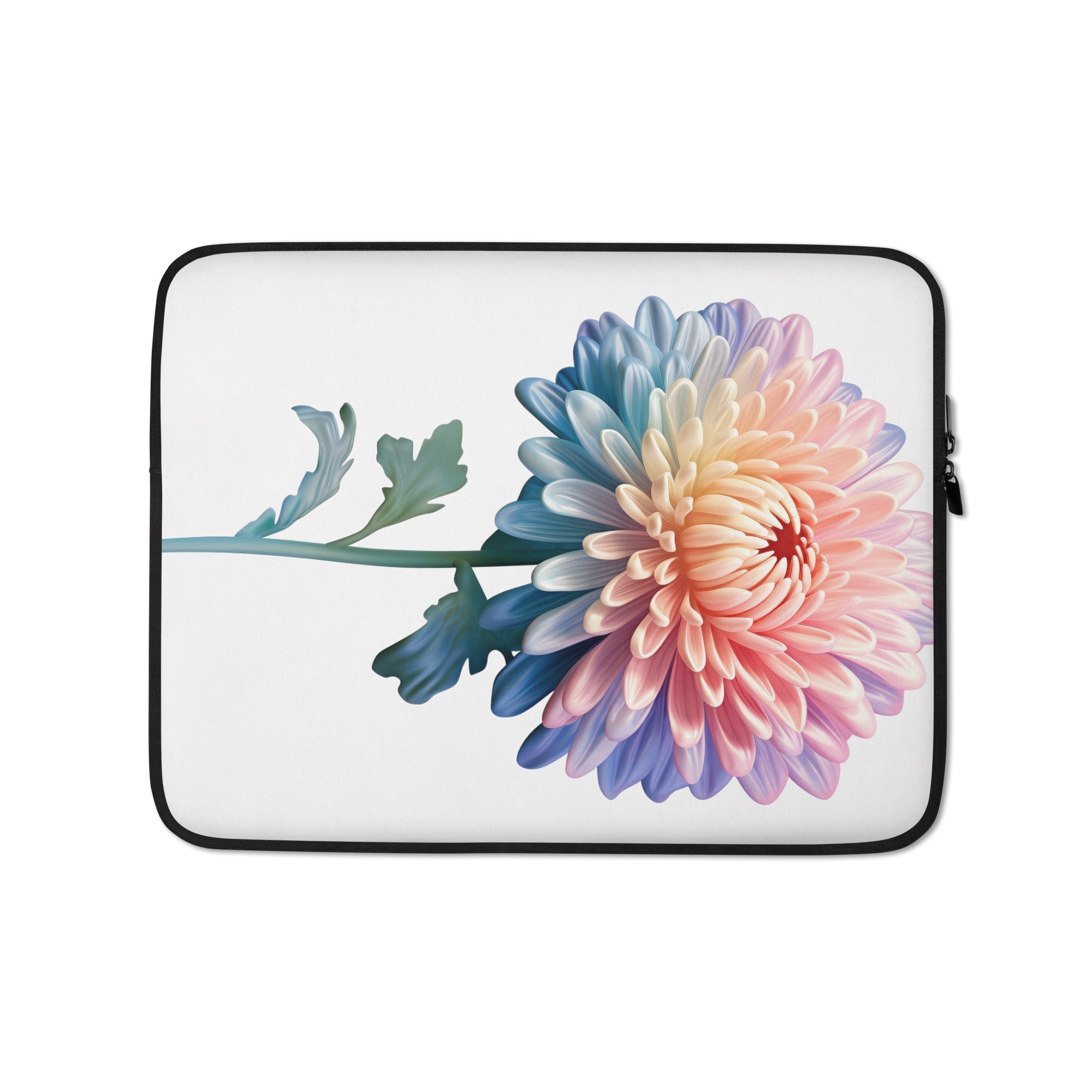 Chrysanthemum Flower Laptop Sleeve by Visual Verse - Image 2