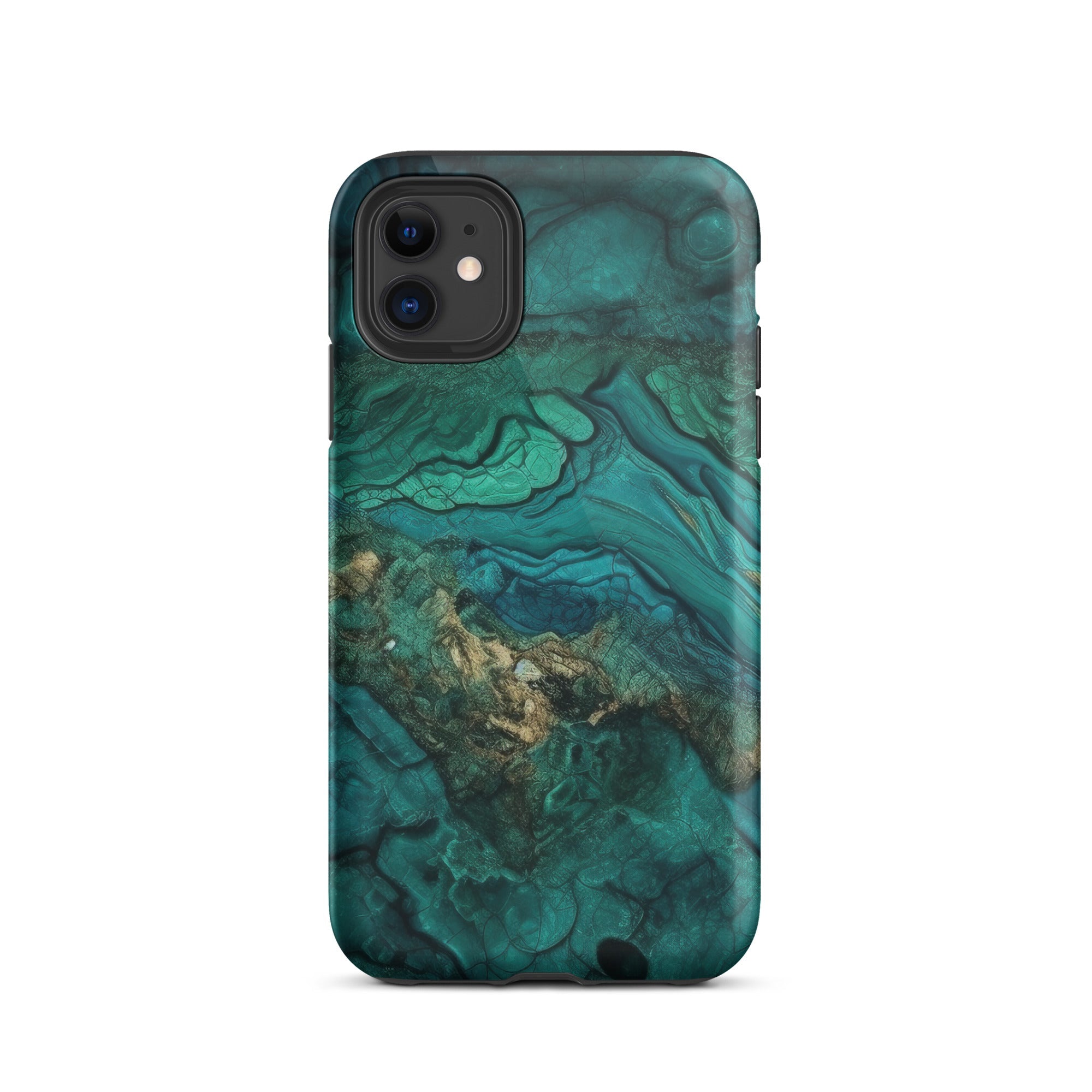 Chrysocolla Rock iPhone Case by Visual Verse - Image 1