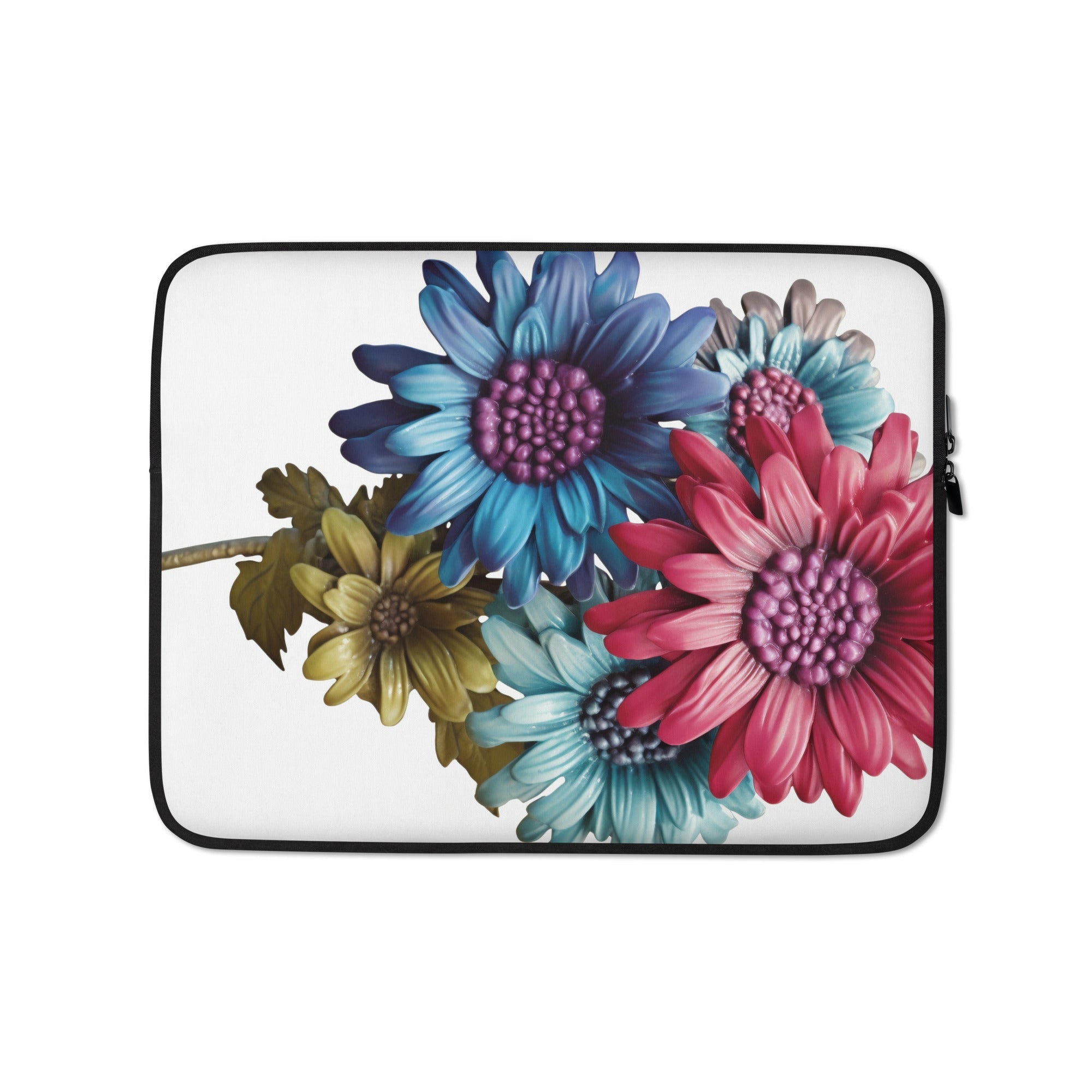 Cineraria Flower Laptop Sleeve by Visual Verse - Image 2