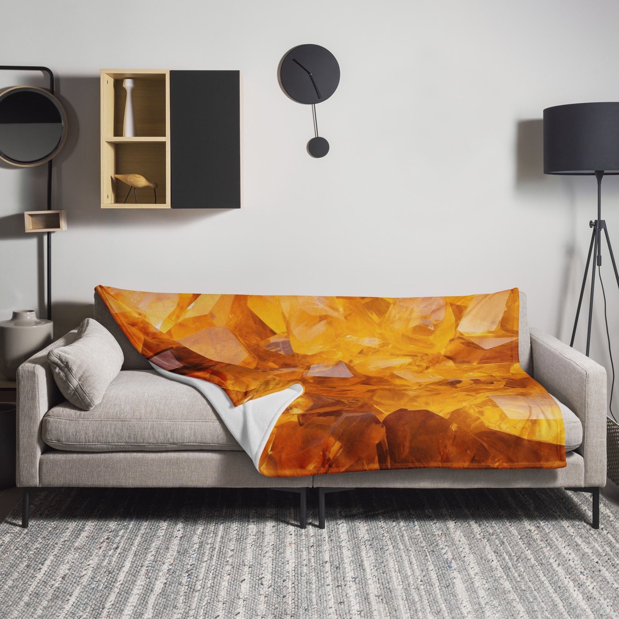 Citrine Rock Blanket by Visual Verse - Image 1