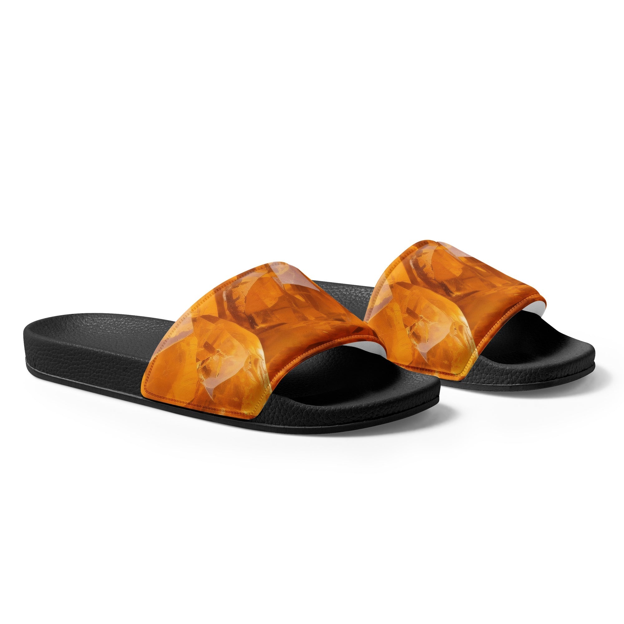 Citrine Rock Men's Slides by Visual Verse - Image 4