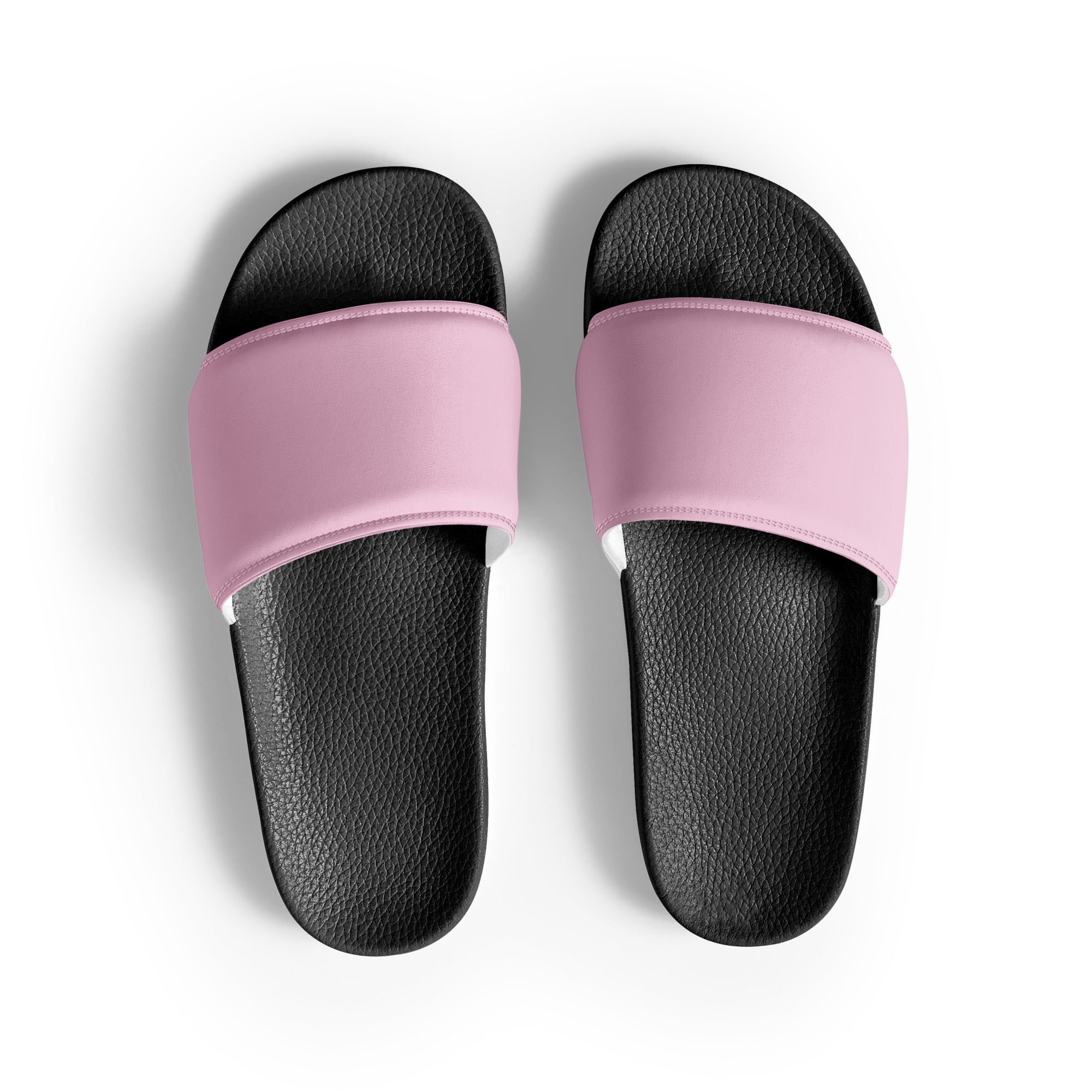 Classic Rose Color Men's Slides by Visual Verse - Image 1