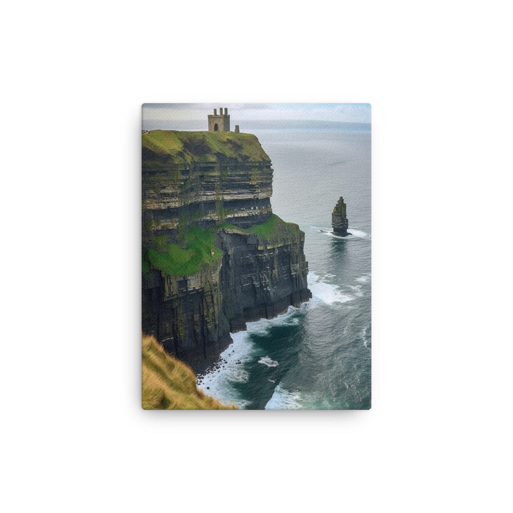 Cliffs of Moher Ireland Landscape Art Canvas by Visual Verse - Image 2