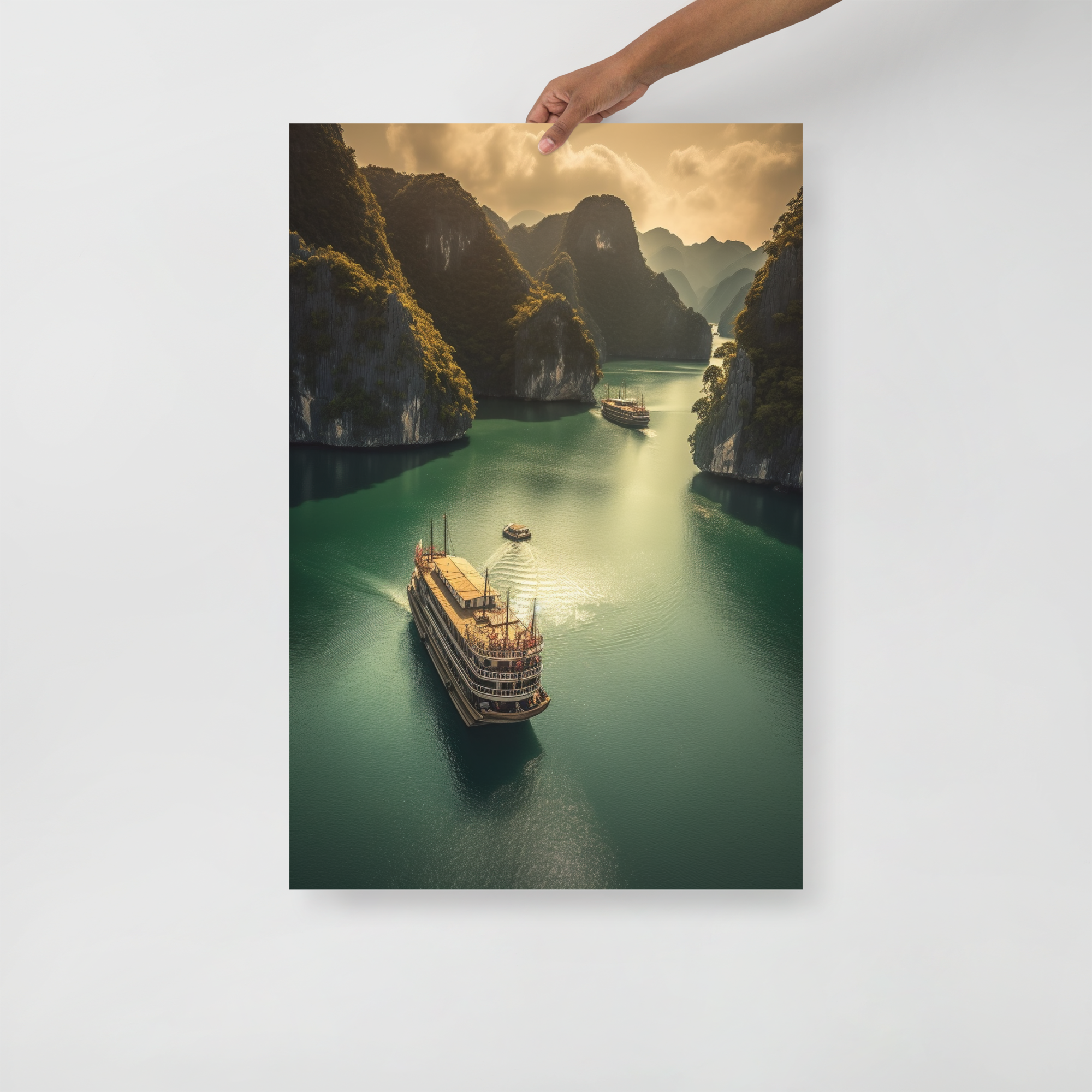 Cliffs of Moher Ireland Landscape Art Poster by Visual Verse - Image 1