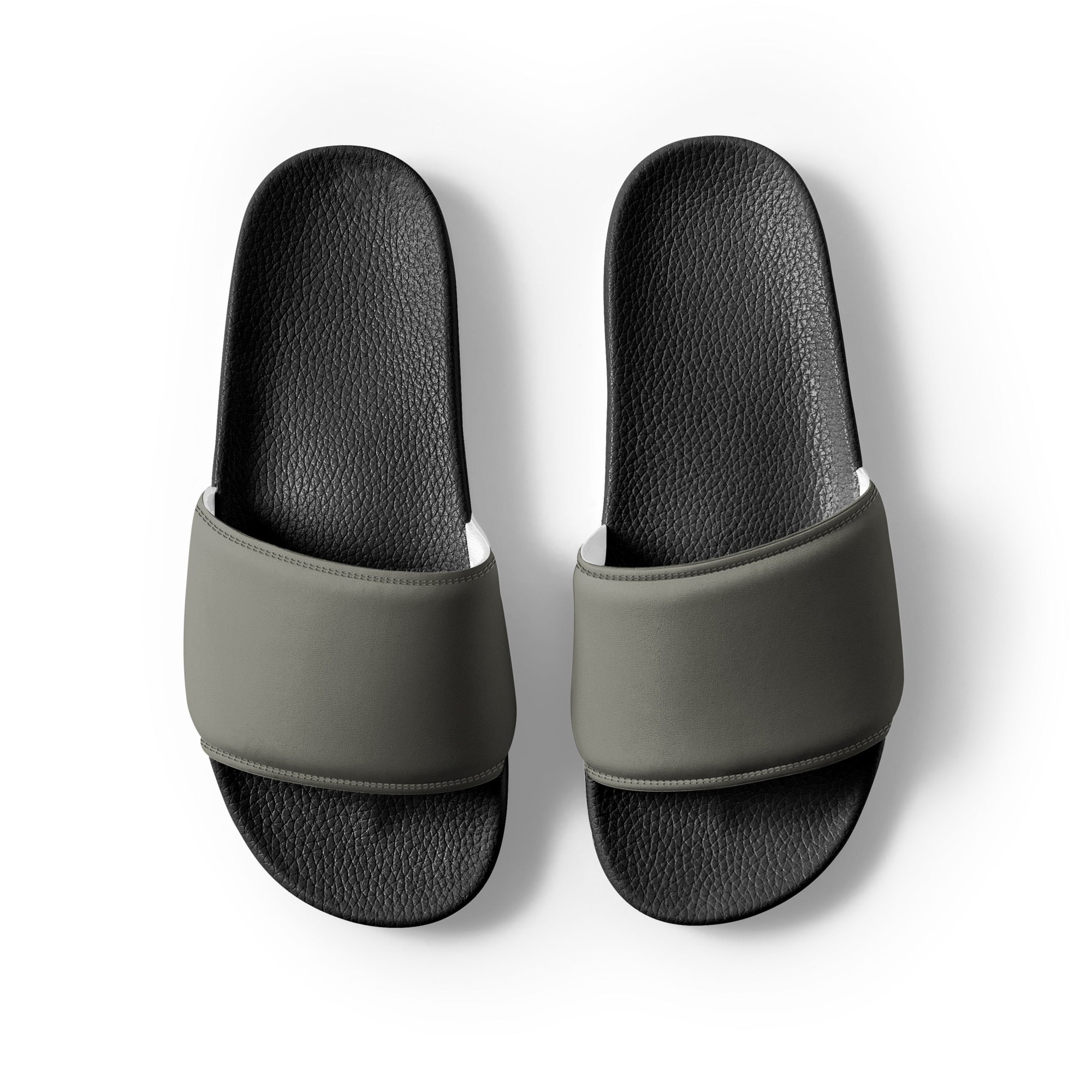 Cobblestone Color Men's Slides by Visual Verse - Image 2