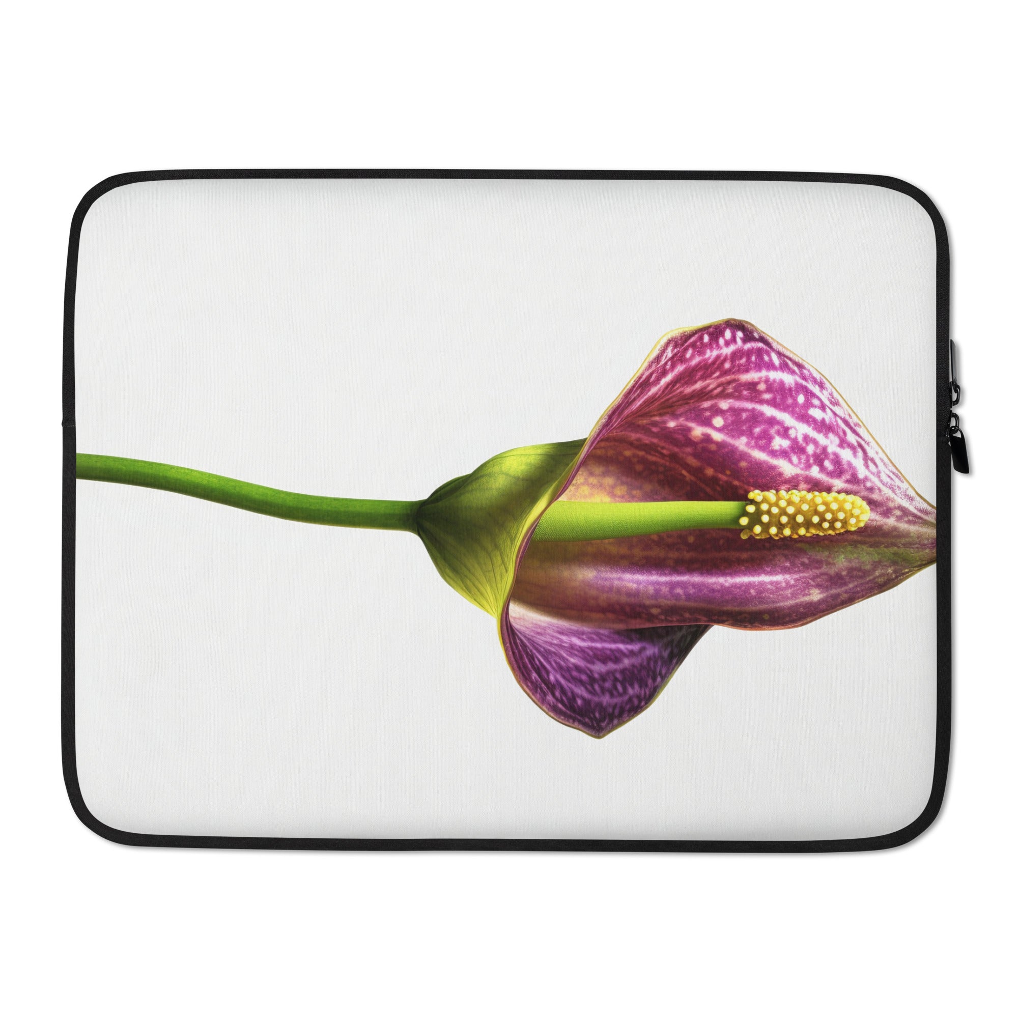 Cobra Lily Flower Laptop Sleeve by Visual Verse - Image 1