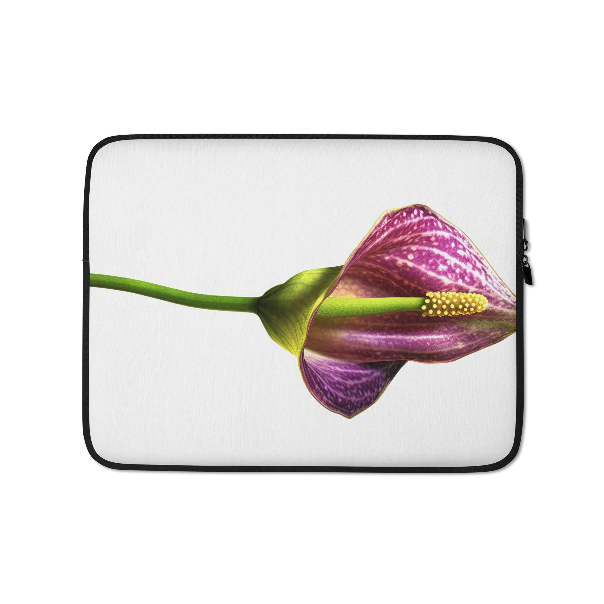 Cobra Lily Flower Laptop Sleeve by Visual Verse - Image 2