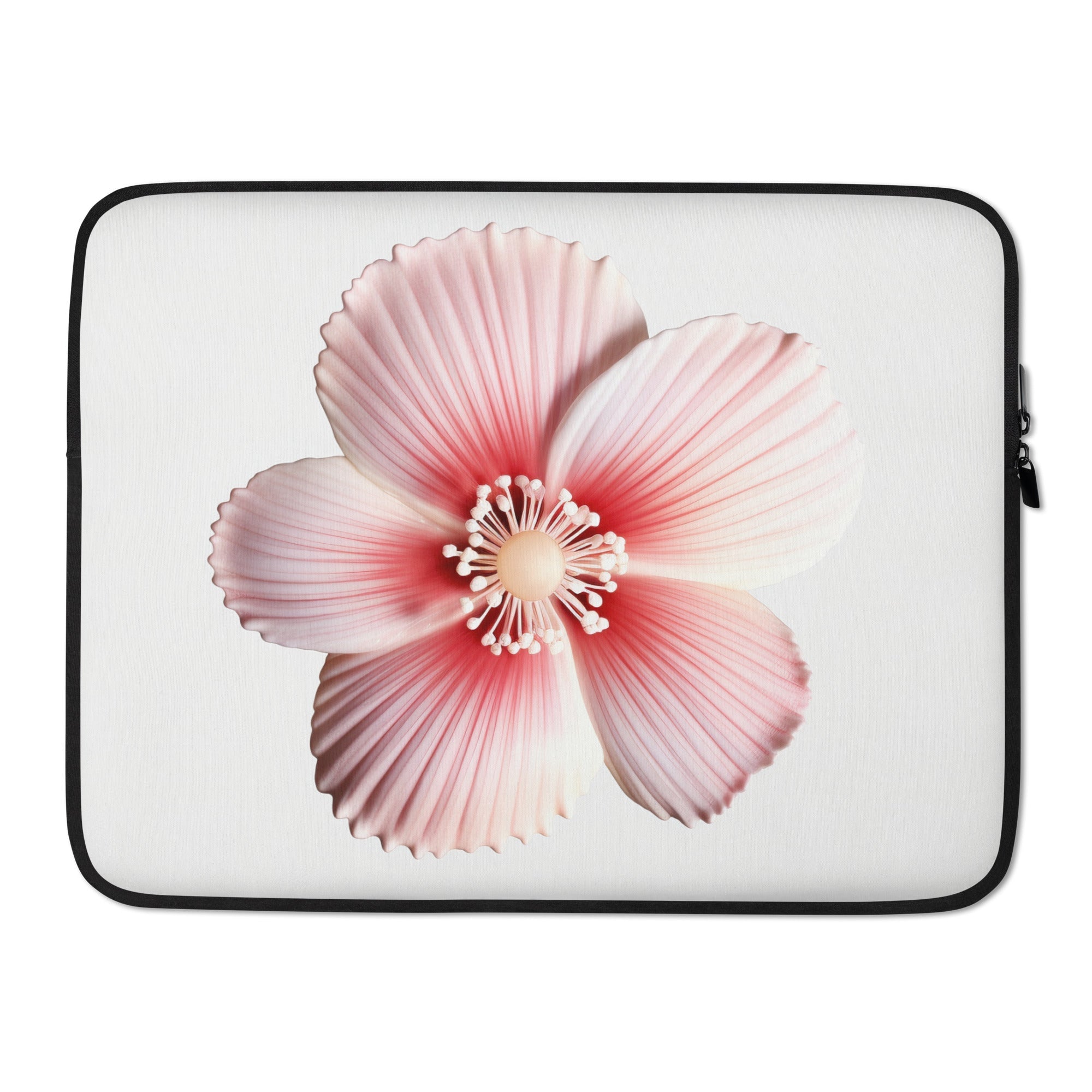 Cockle Flower Laptop Sleeve by Visual Verse - Image 1