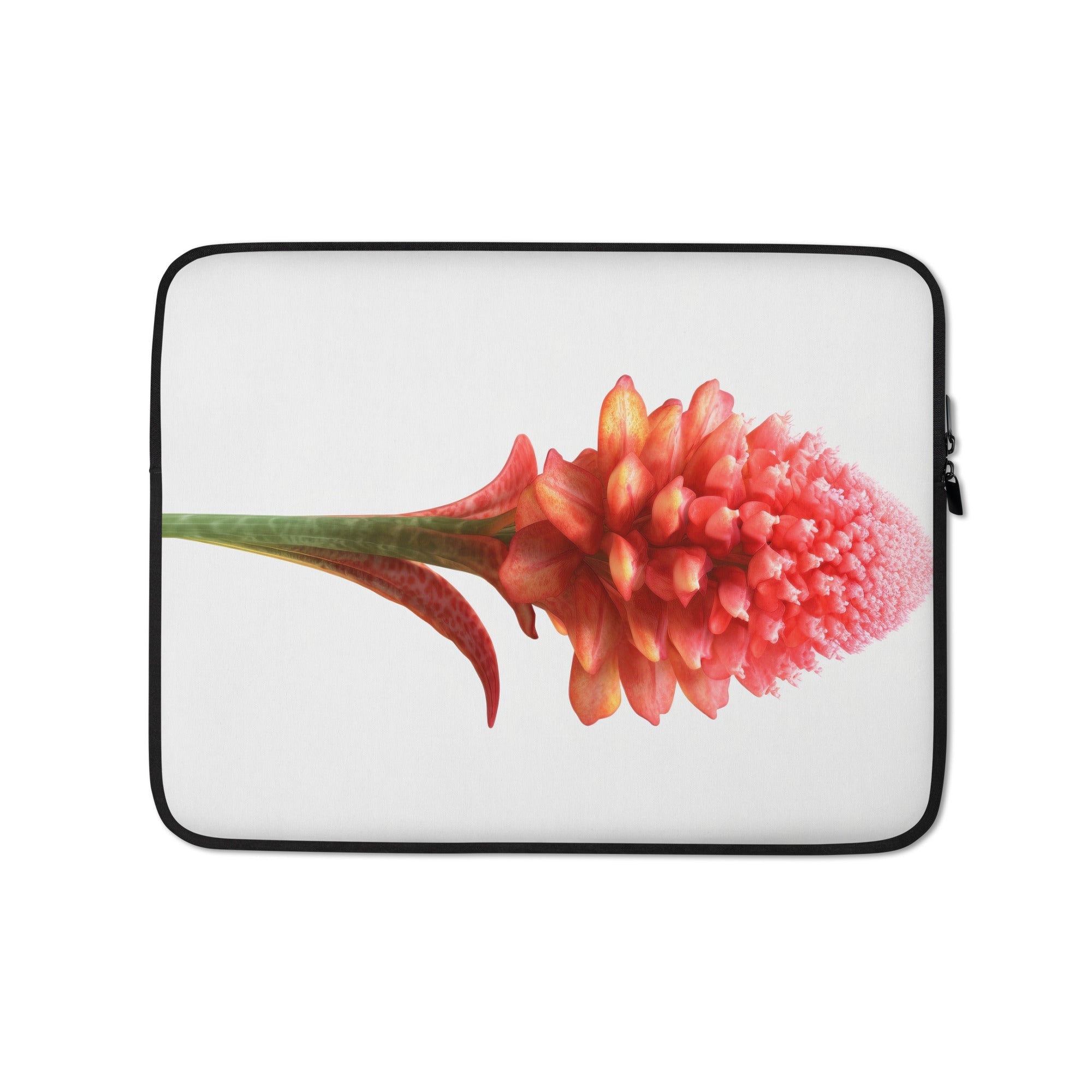 Cockscomb Flower Laptop Sleeve by Visual Verse - Image 2