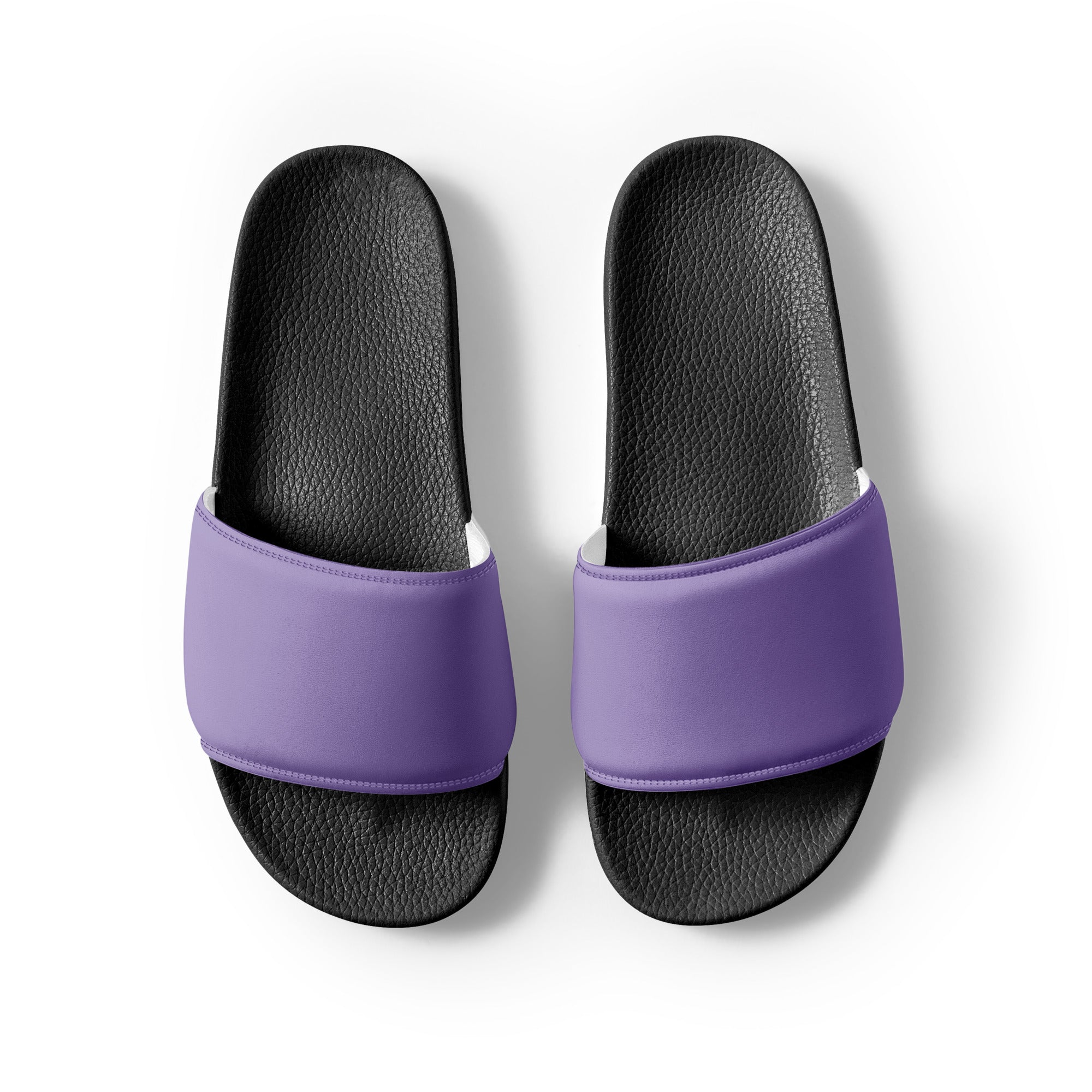 Cold Purple Color Men's Slides by Visual Verse - Image 2