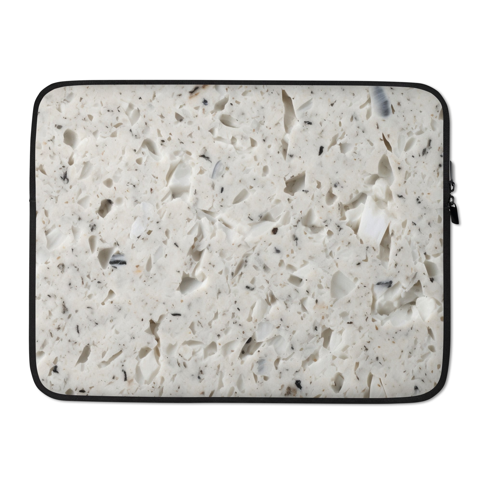 Colonial White Granite Laptop Sleeve by Visual Verse - Image 1