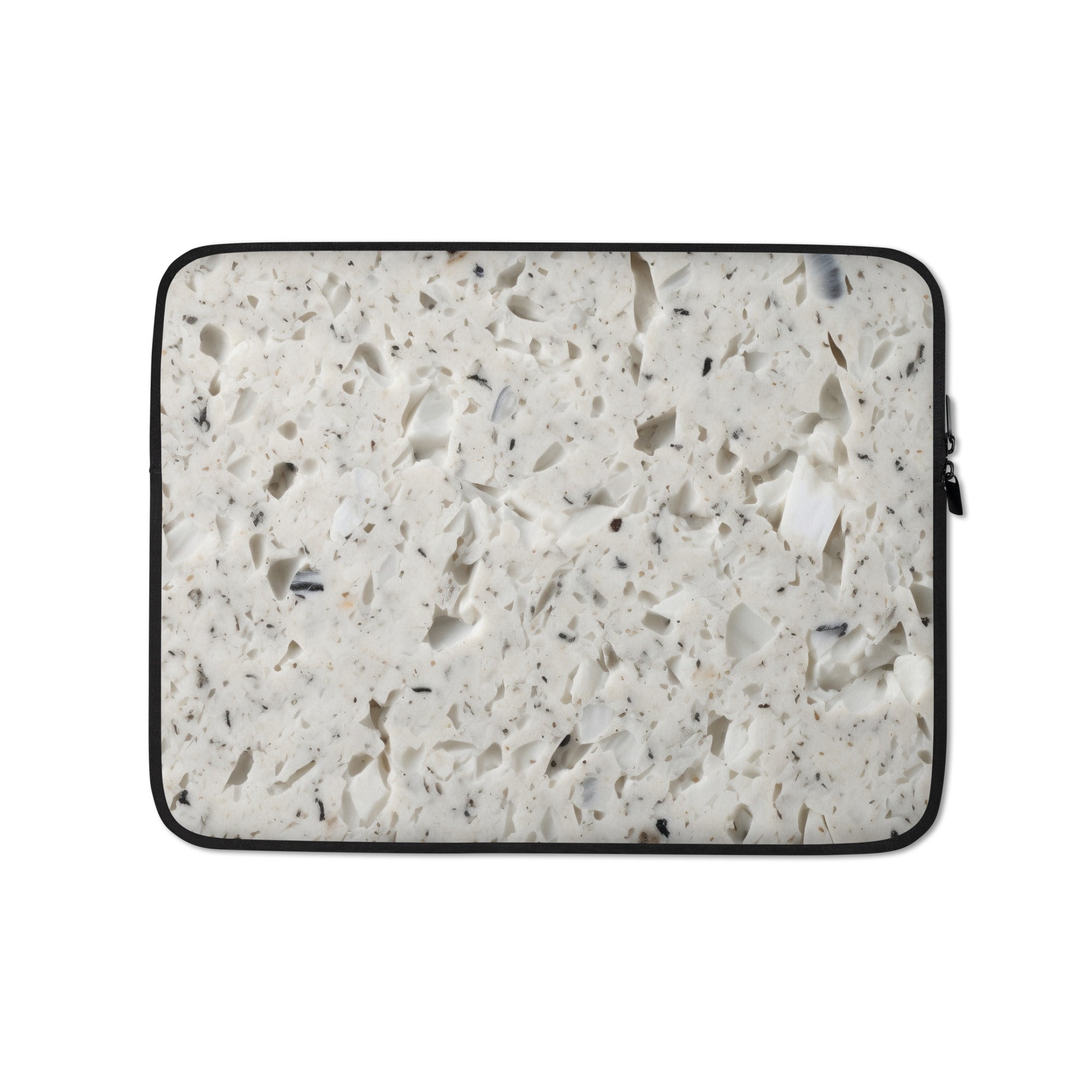 Colonial White Granite Laptop Sleeve by Visual Verse - Image 2