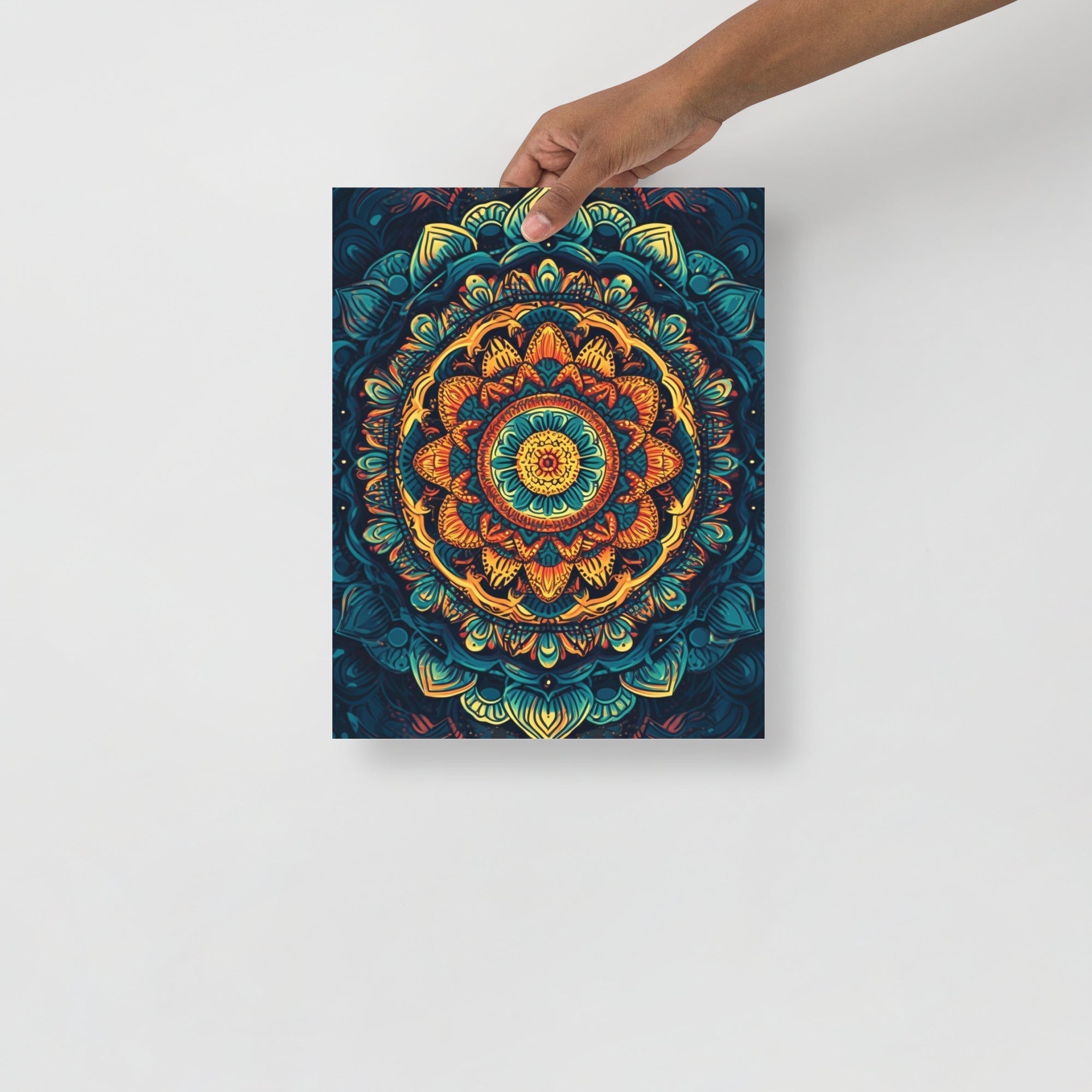 Colorful Mandala Psychedelic Art Poster by Visual Verse - Image 2