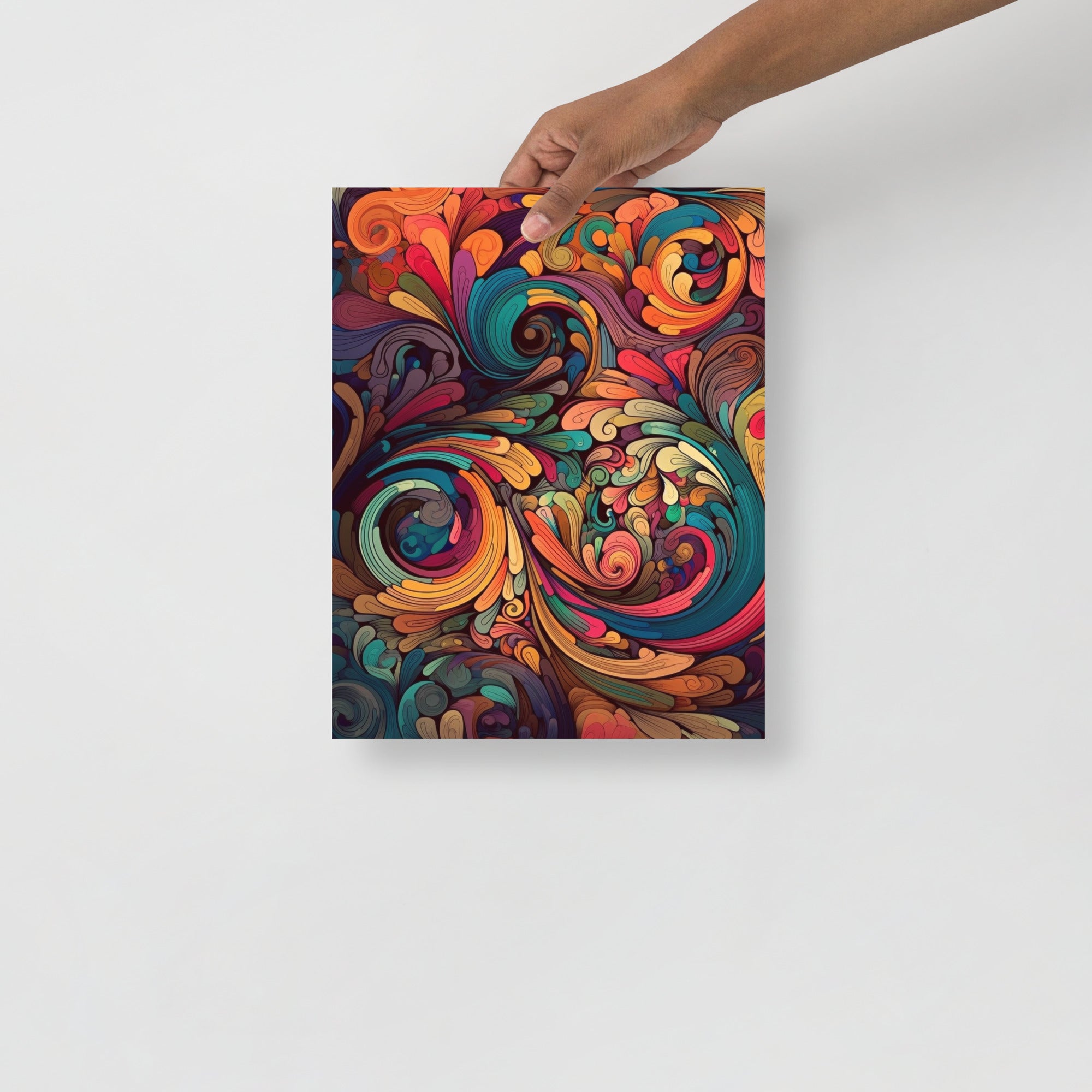 Colorful Psychedelic Pattern Abstract Art Poster by Visual Verse - Image 2