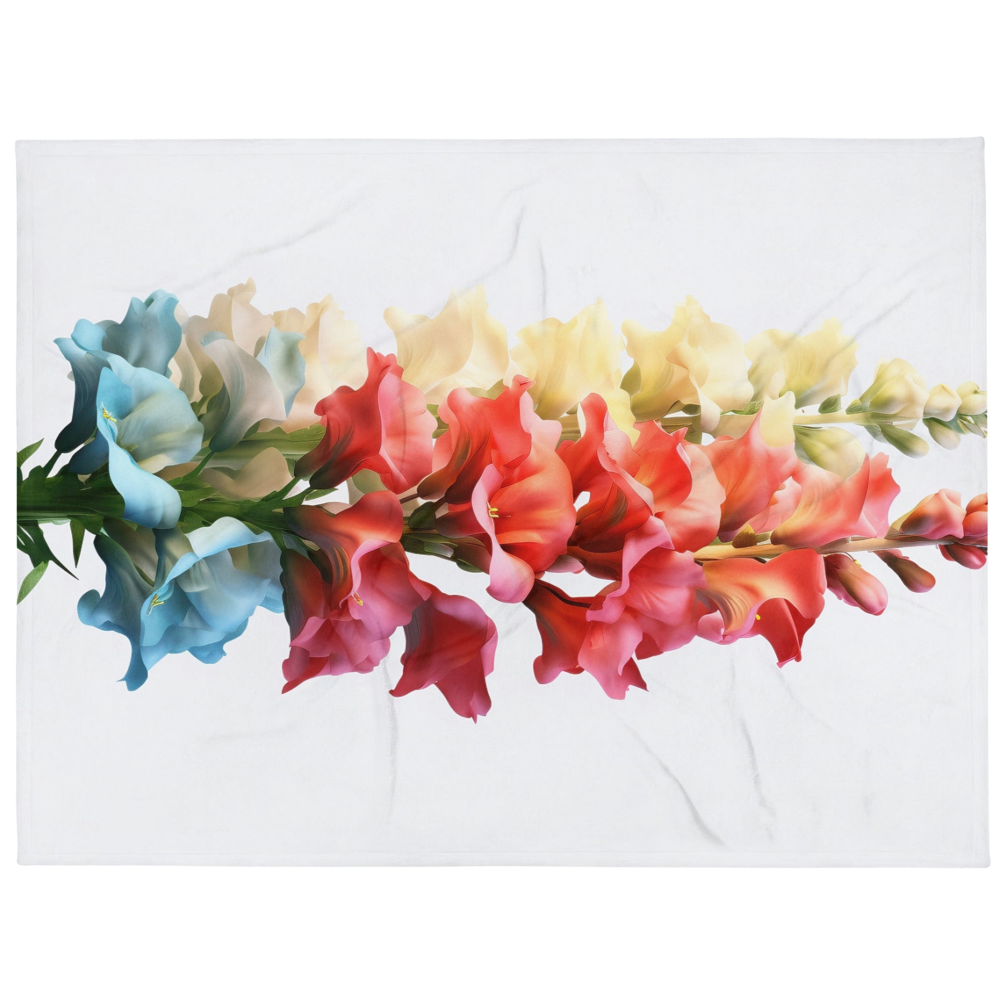 Colorful Snapdragon Flower Blanket by Visual Verse - Image 1