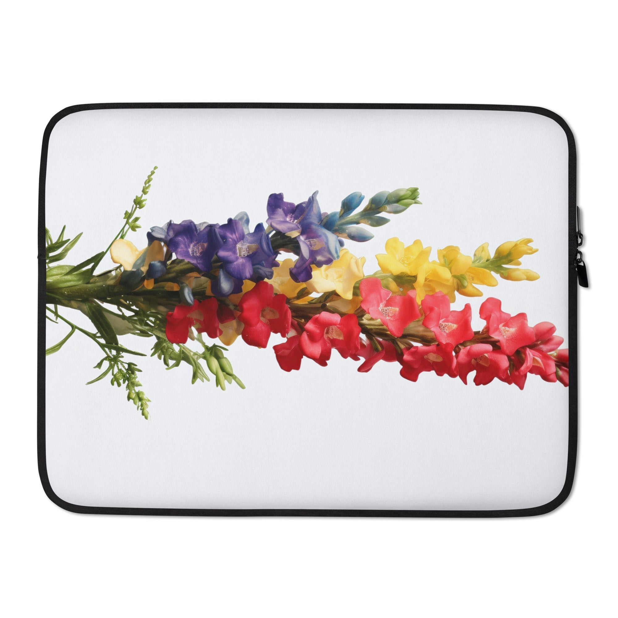 Colorful Snapdragon Flower Laptop Sleeve by Visual Verse - Image 1