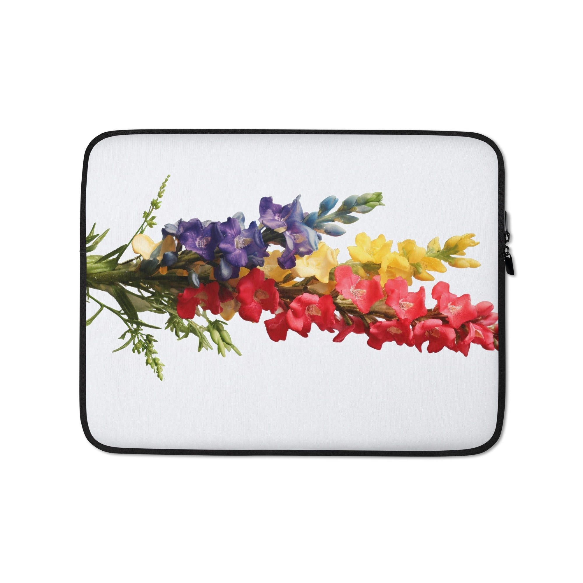 Colorful Snapdragon Flower Laptop Sleeve by Visual Verse - Image 2