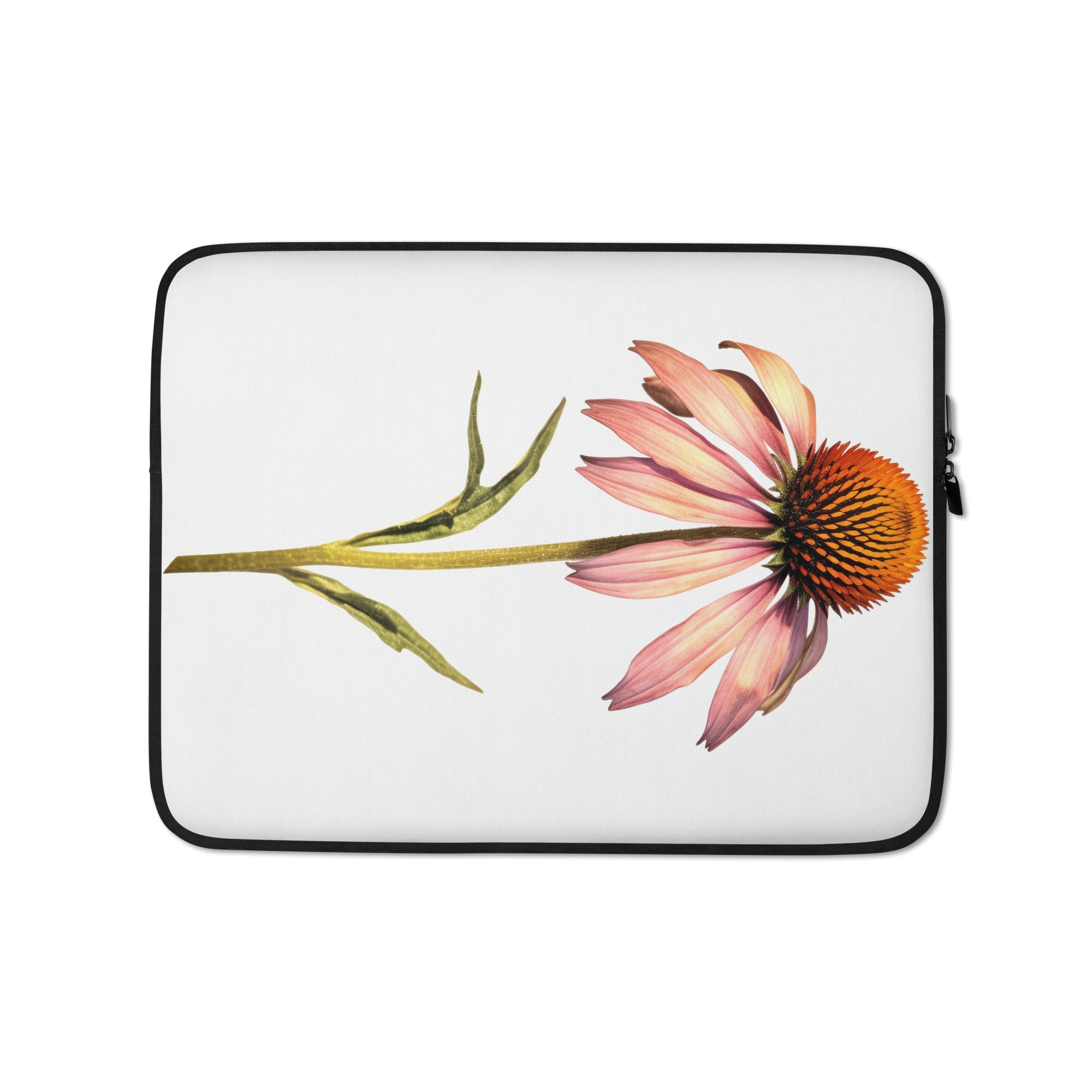 Coneflower Flower Laptop Sleeve by Visual Verse - Image 2