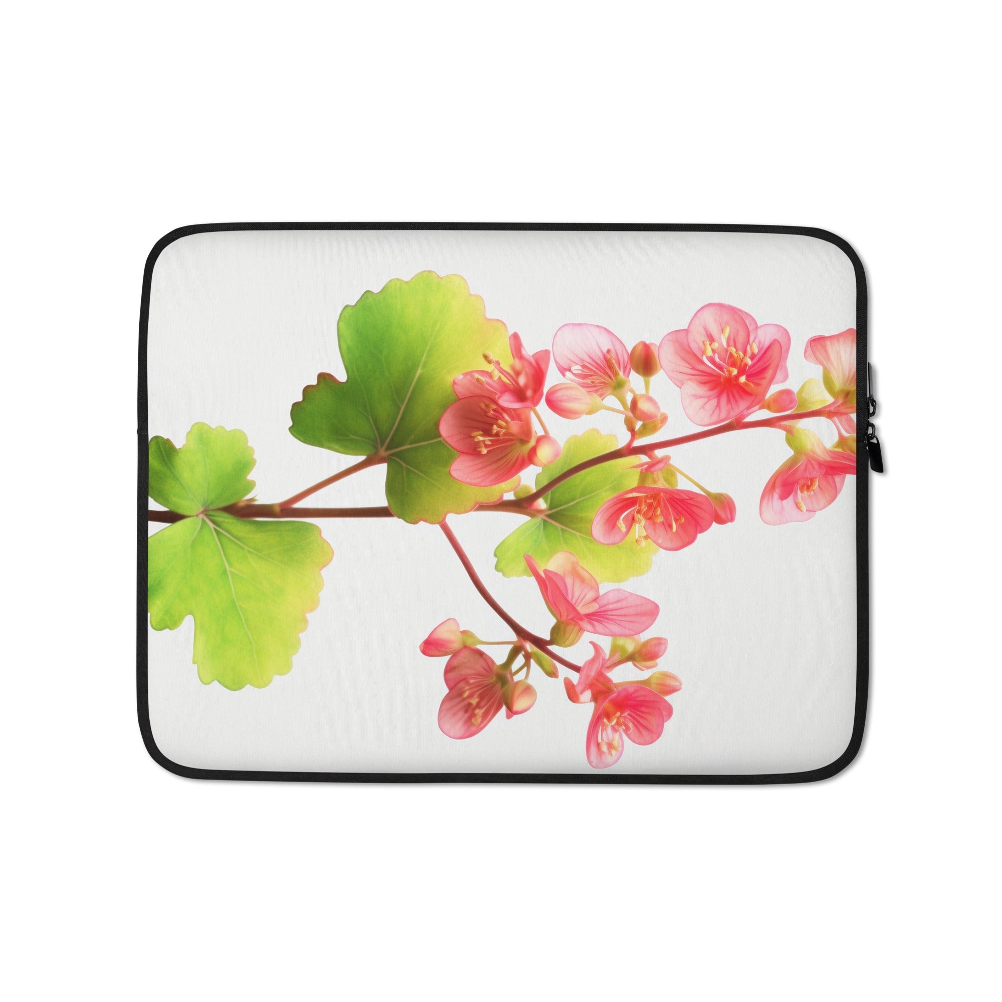 Coral Bells Lime Marmalade Flower Laptop Sleeve by Visual Verse - Image 2