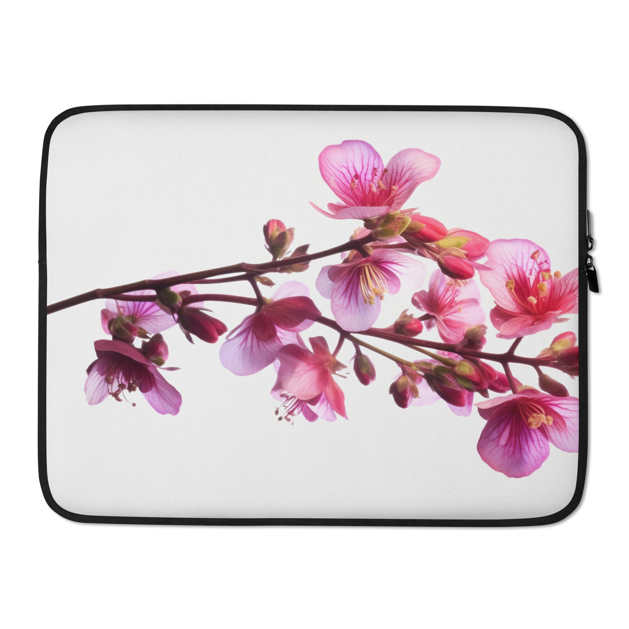 Coral Bells Plum Pudding Flower Laptop Sleeve by Visual Verse - Image 1