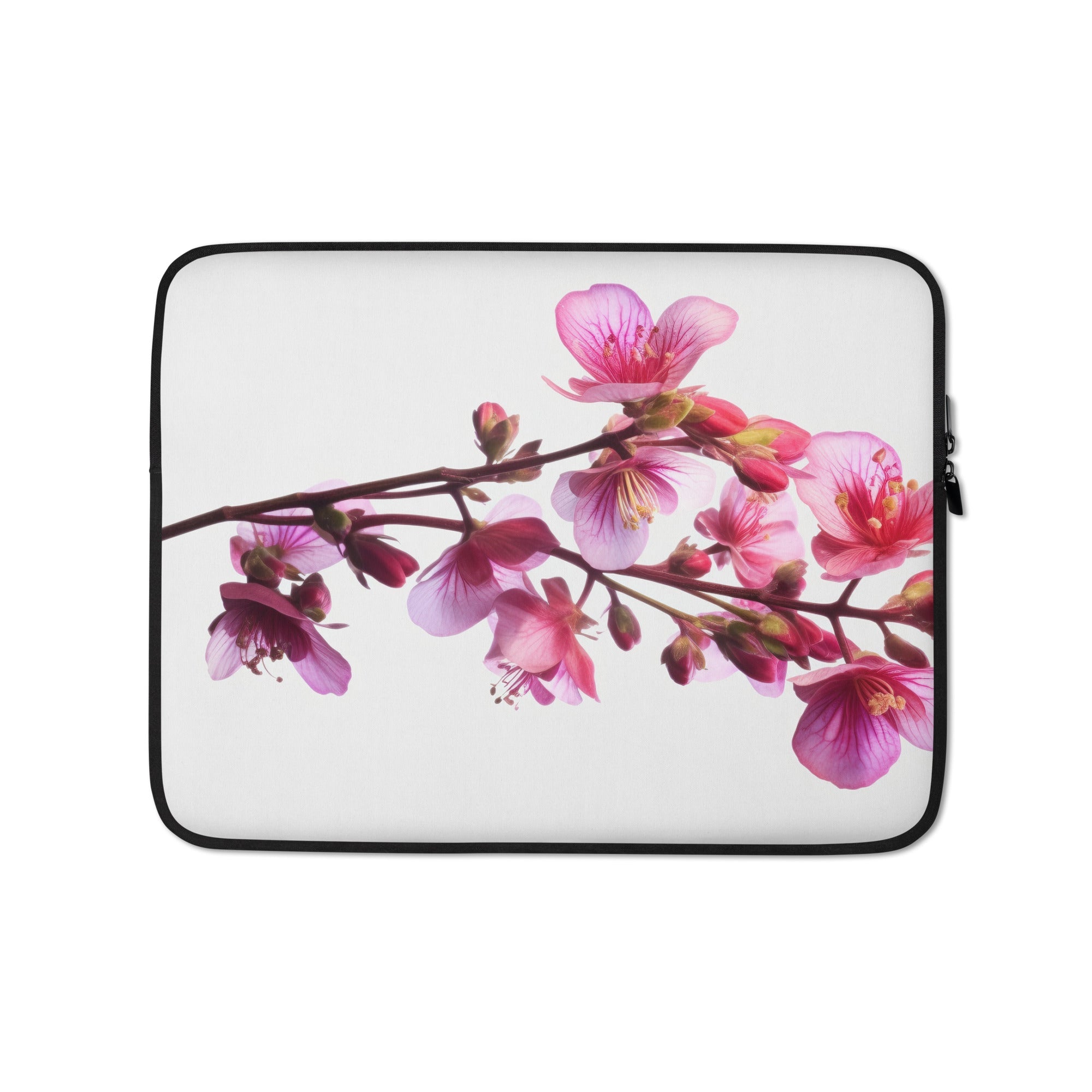 Coral Bells Plum Pudding Flower Laptop Sleeve by Visual Verse - Image 2