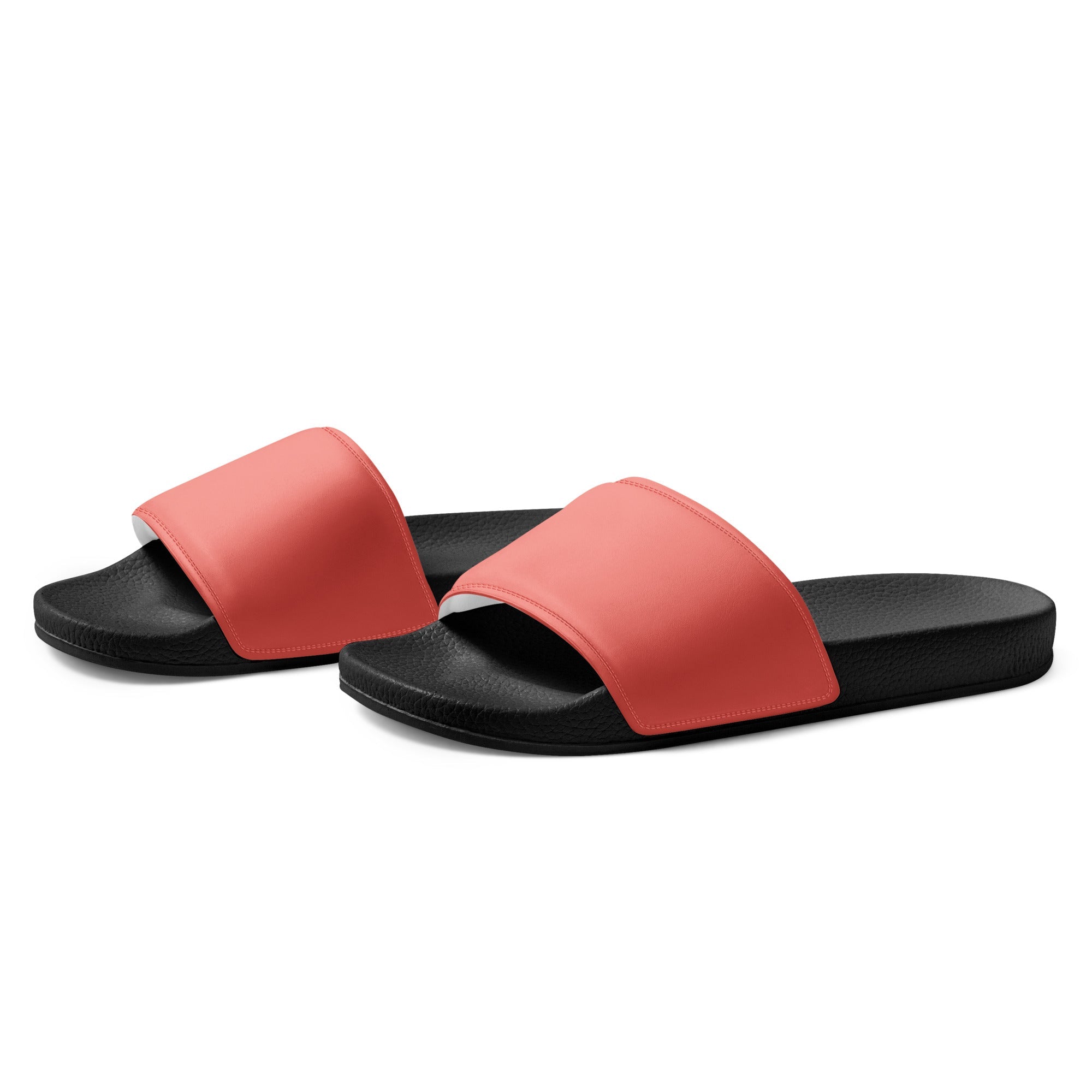 Coral Color Women's Slides by Visual Verse - Image 3
