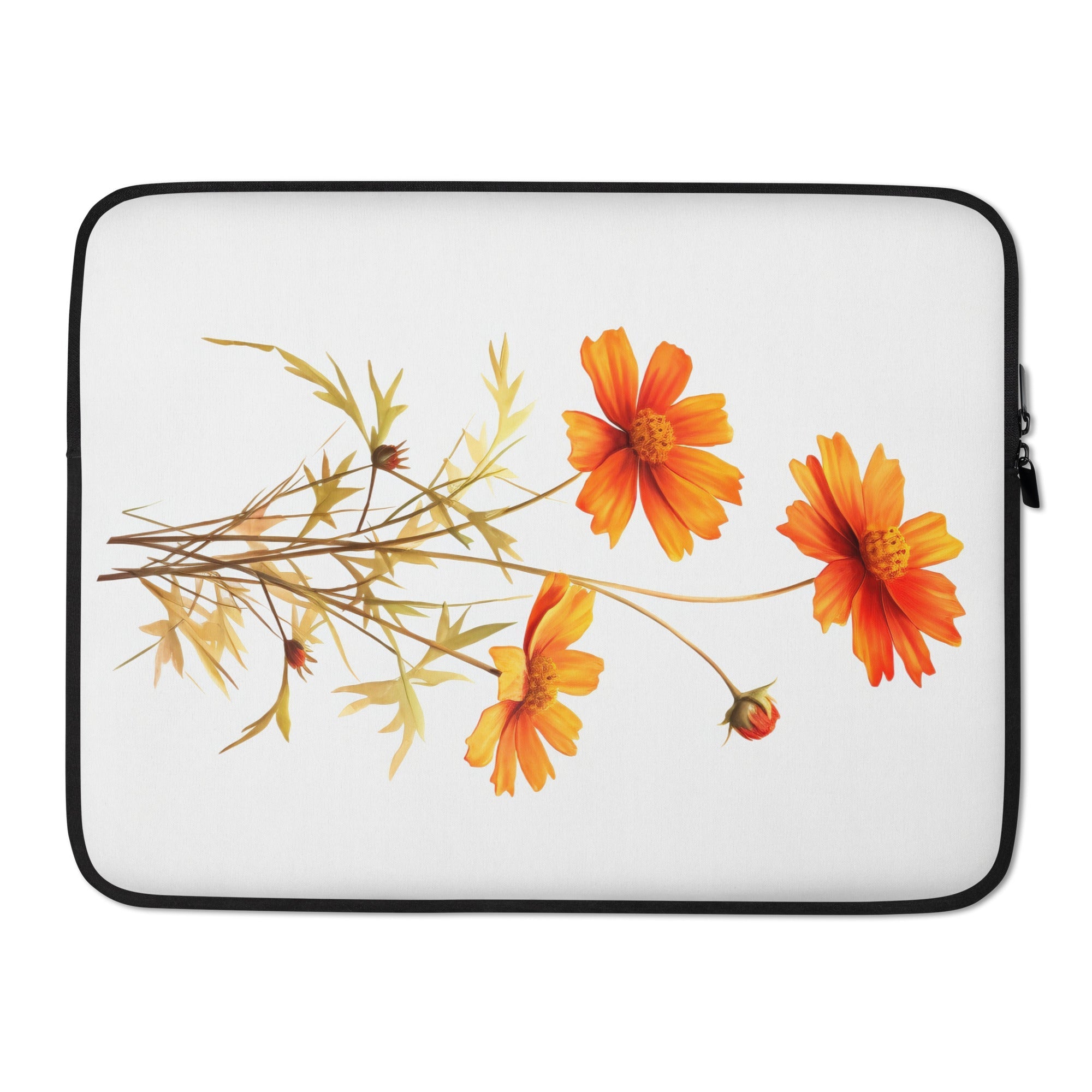 Coreopsis Flower Laptop Sleeve by Visual Verse - Image 1