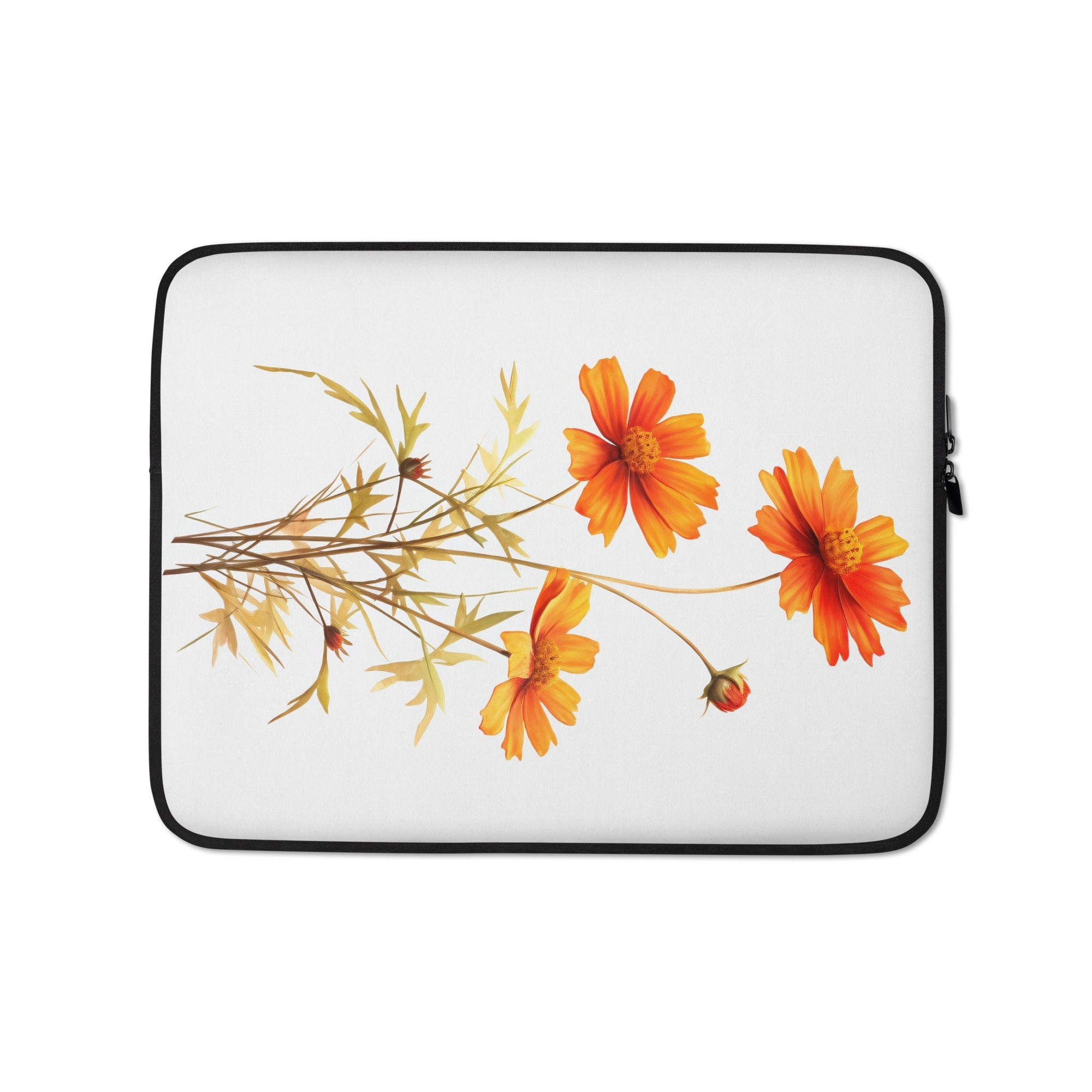 Coreopsis Flower Laptop Sleeve by Visual Verse - Image 2