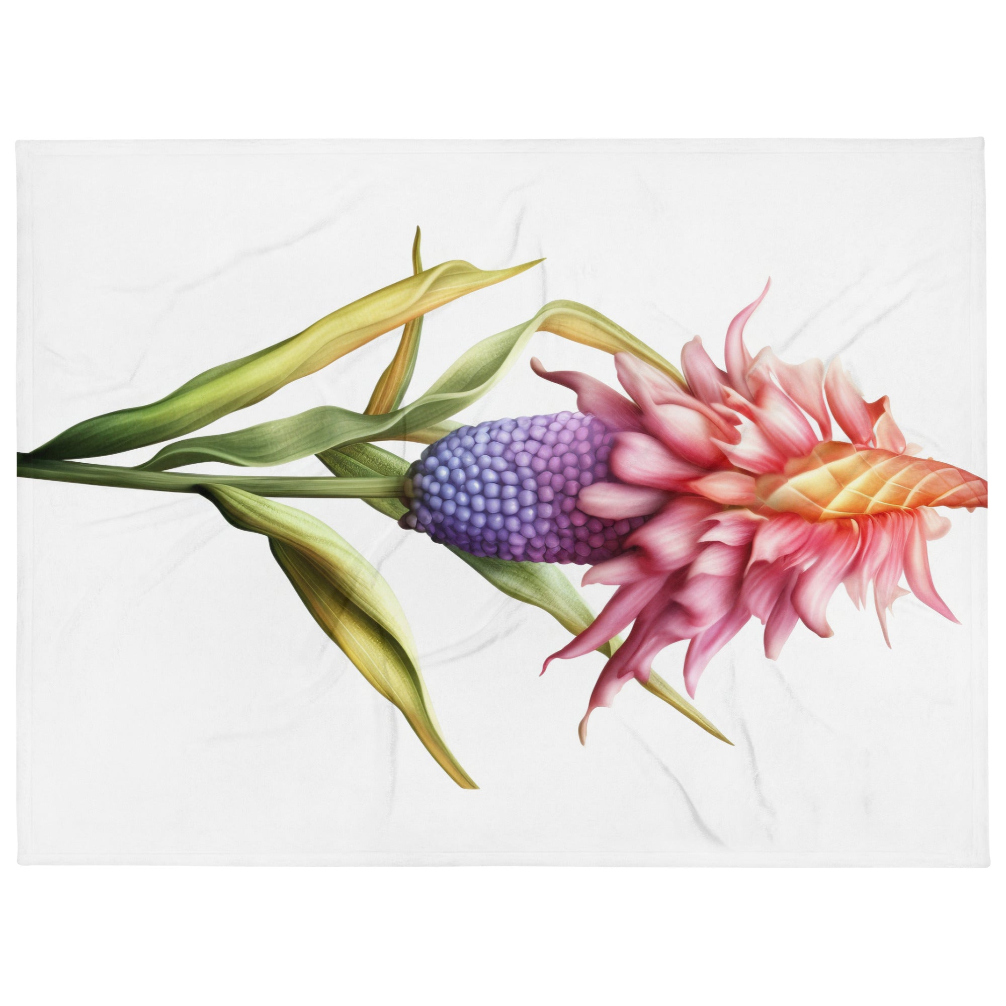 Corn Cockle Flower Blanket by Visual Verse - Image 1