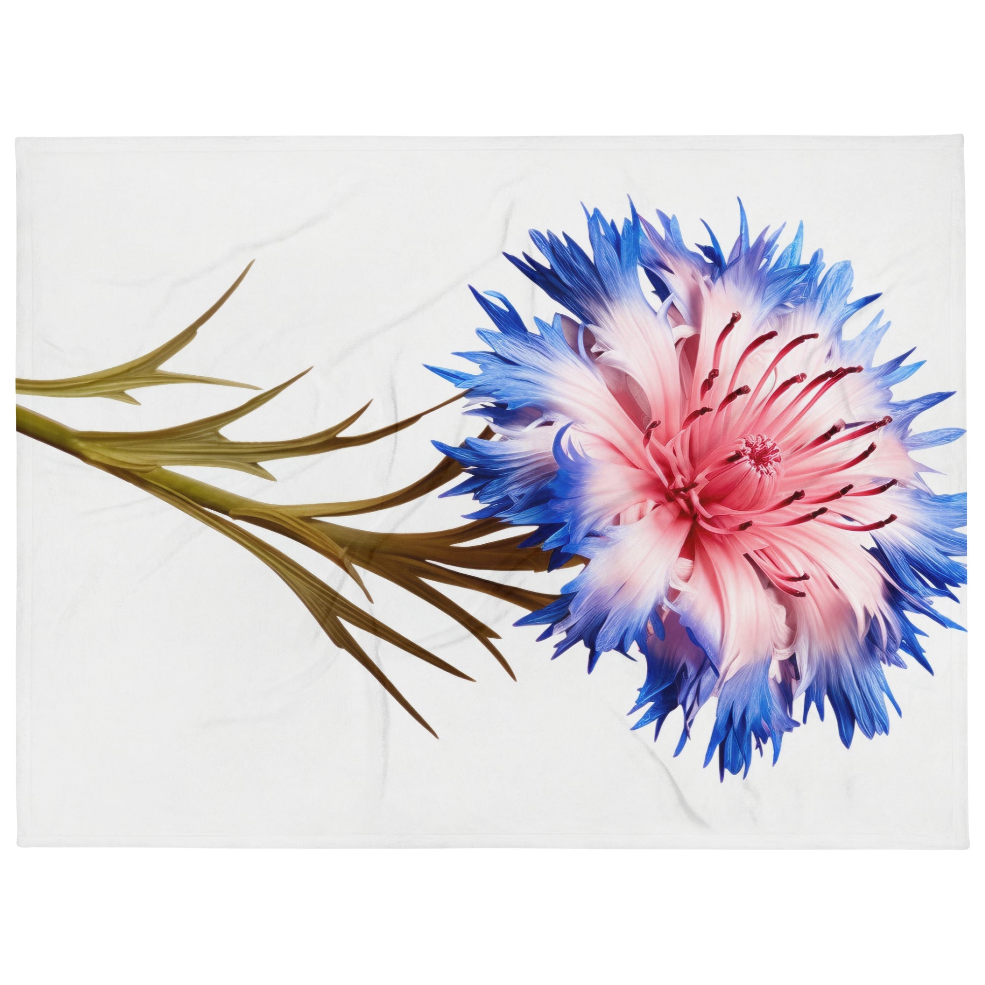 Cornflower Flower Blanket by Visual Verse - Image 1