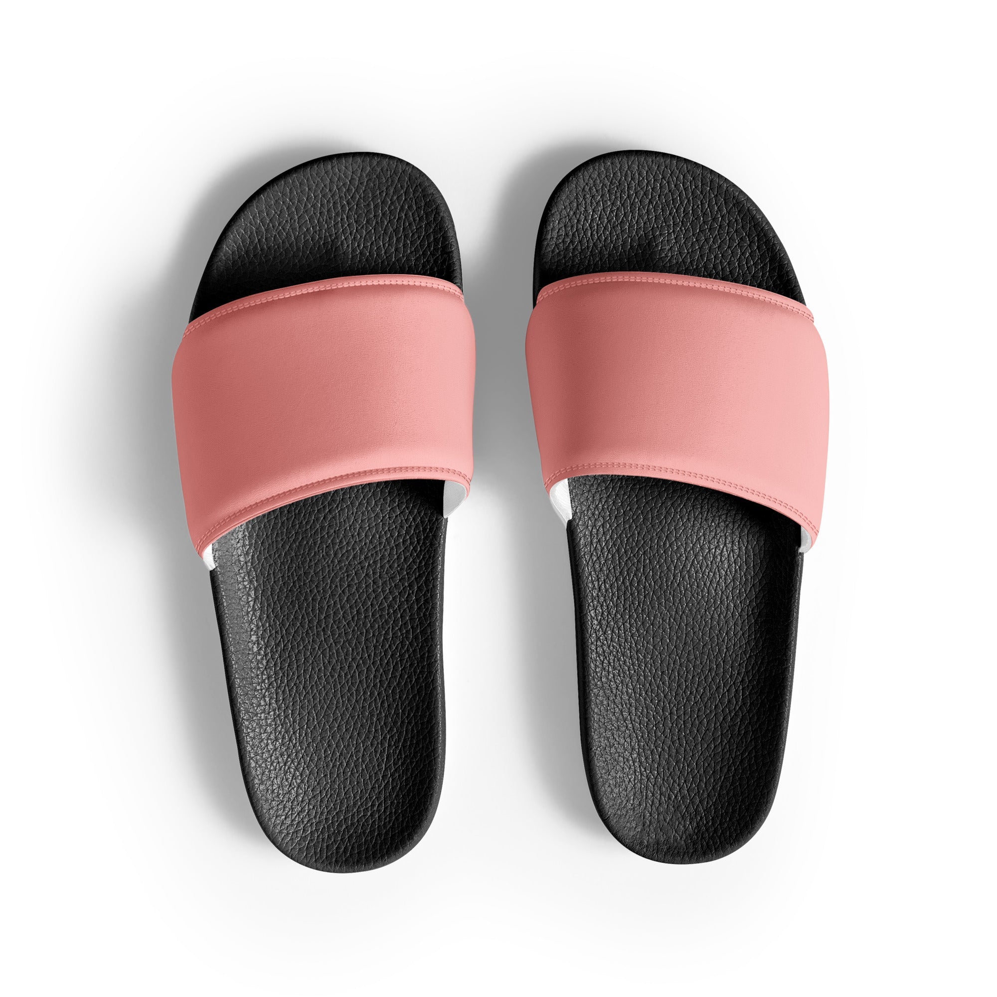 Cornflower Lilac Color Men's Slides by Visual Verse - Image 1