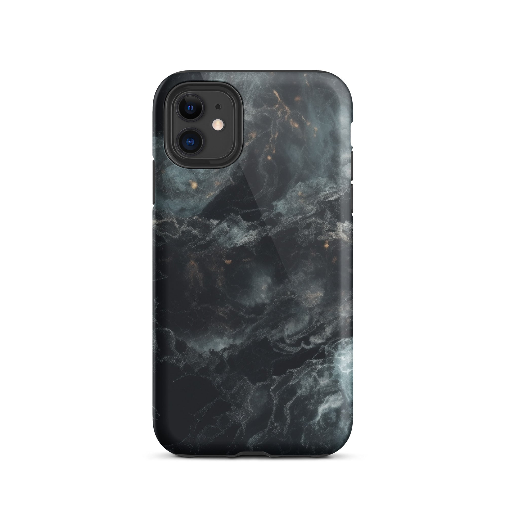 Cosmic Black Granite iPhone Case by Visual Verse - Image 1