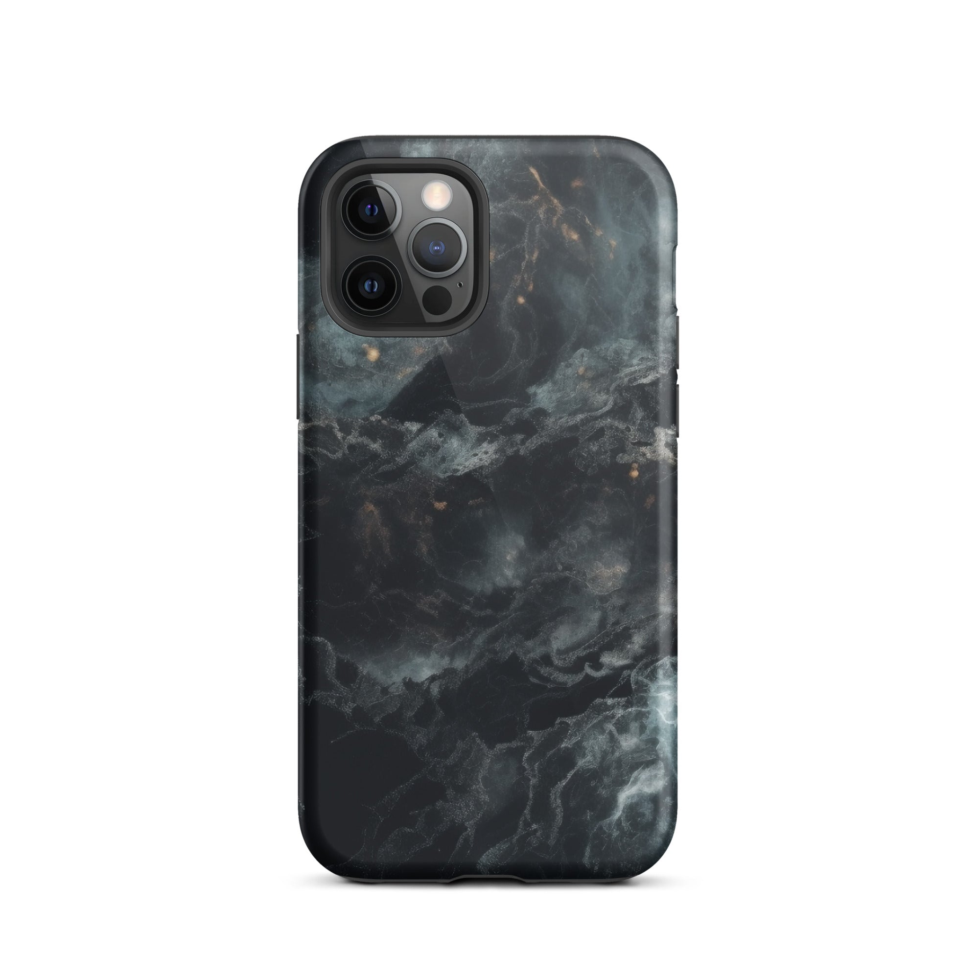 Cosmic Black Granite iPhone Case by Visual Verse - Image 11