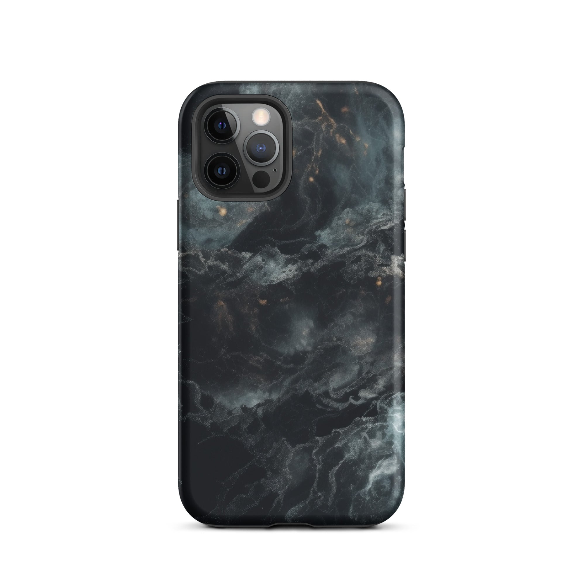 Cosmic Black Granite iPhone Case by Visual Verse - Image 12