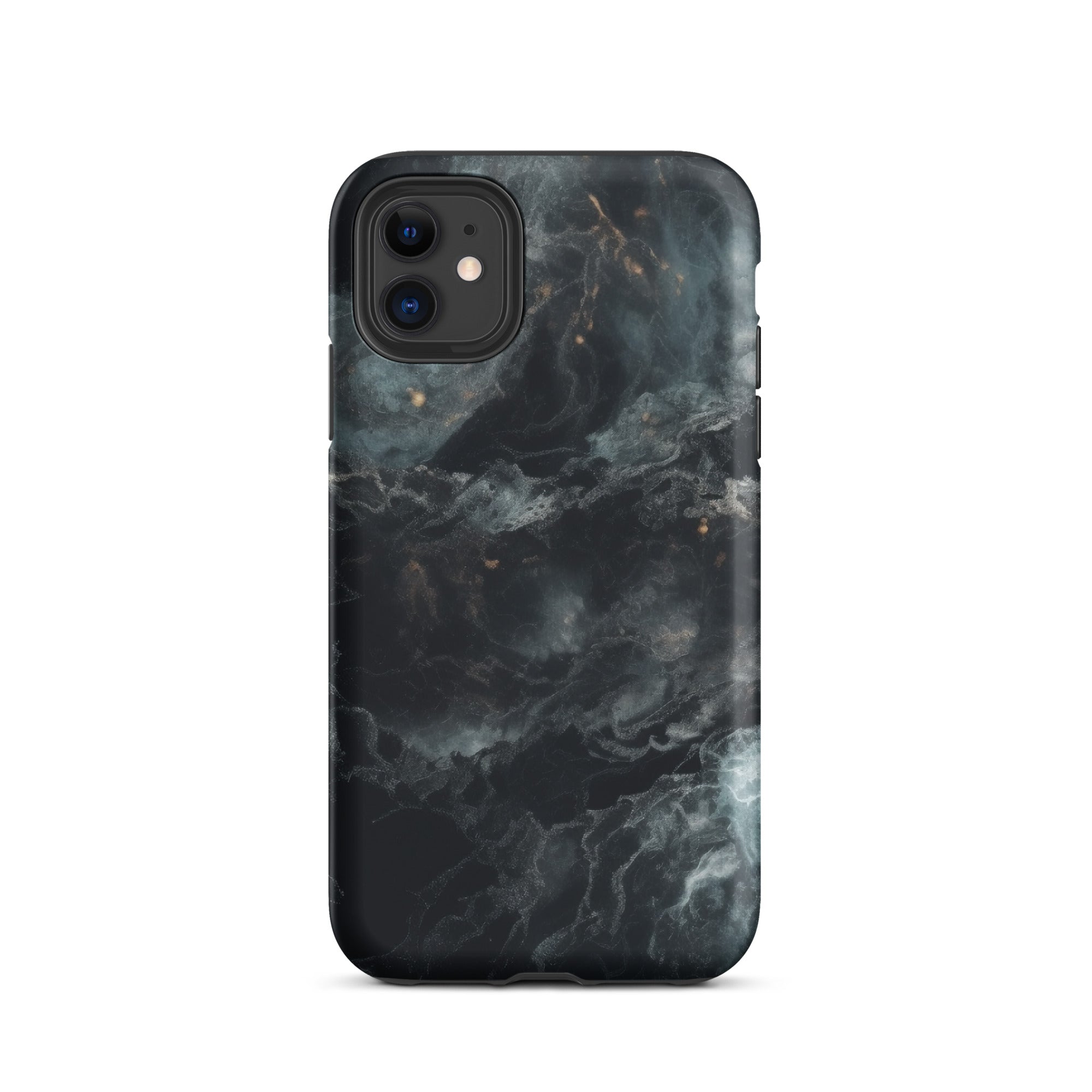 Cosmic Black Granite iPhone Case by Visual Verse - Image 2