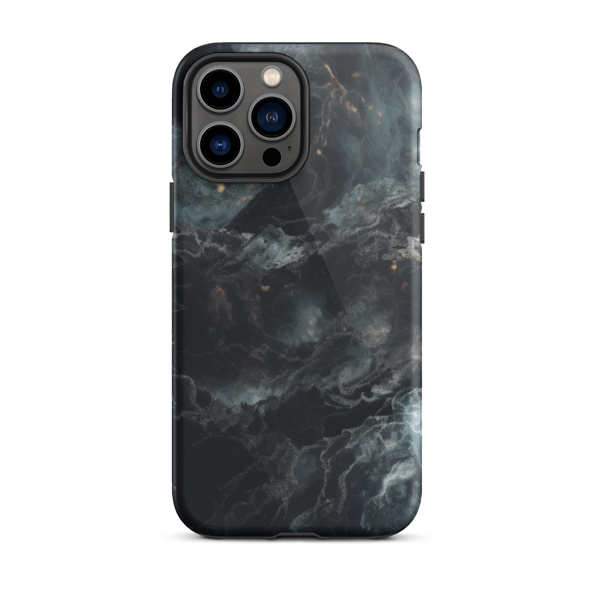 Cosmic Black Granite iPhone Case by Visual Verse - Image 21