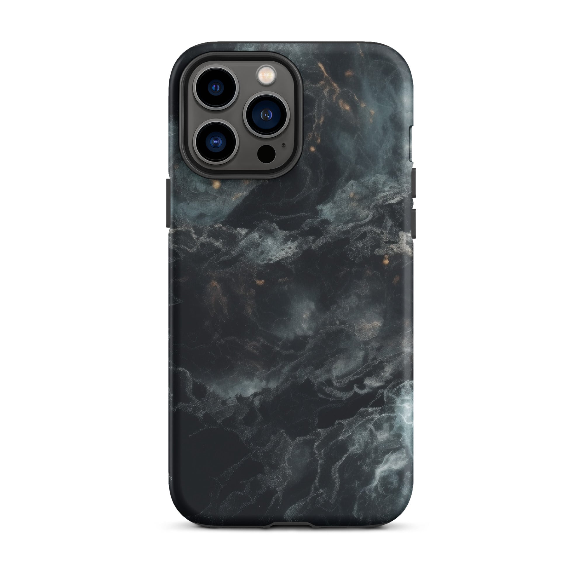 Cosmic Black Granite iPhone Case by Visual Verse - Image 22