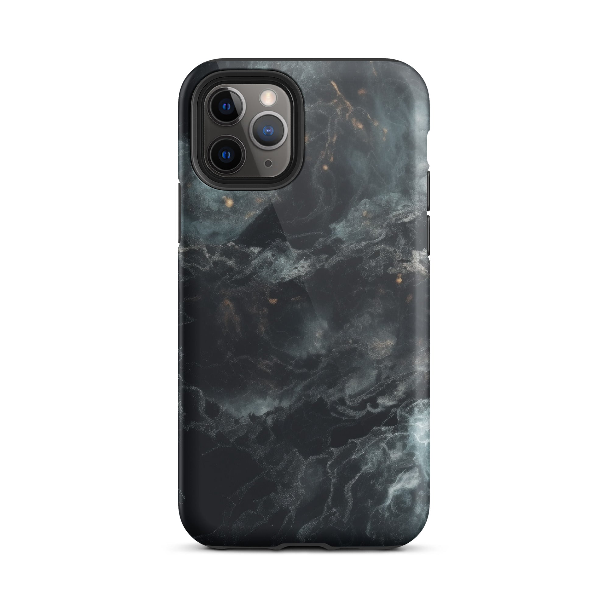 Cosmic Black Granite iPhone Case by Visual Verse - Image 3