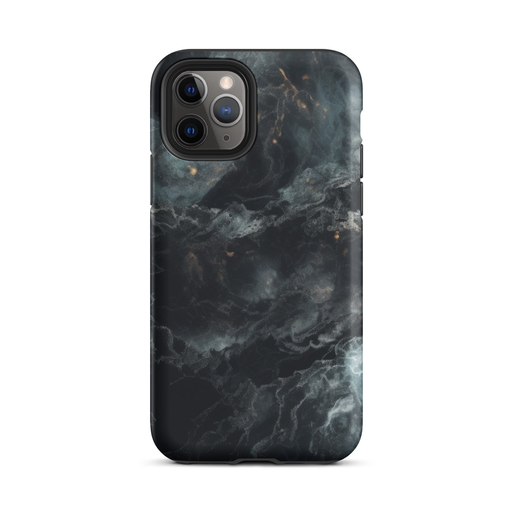 Cosmic Black Granite iPhone Case by Visual Verse - Image 4