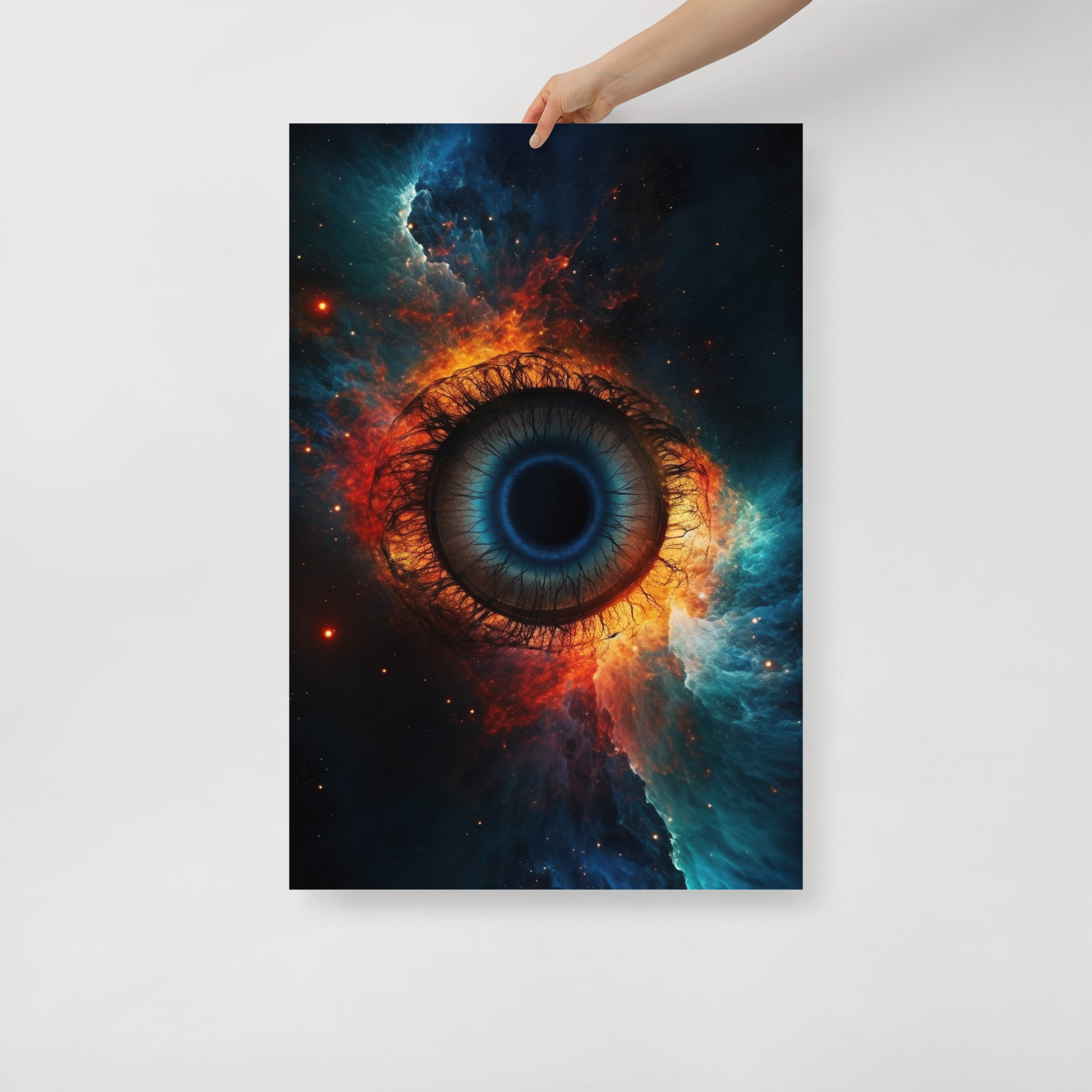 Cosmic Vision: Universe's Eye Art Poster by Visual Verse - Image 1