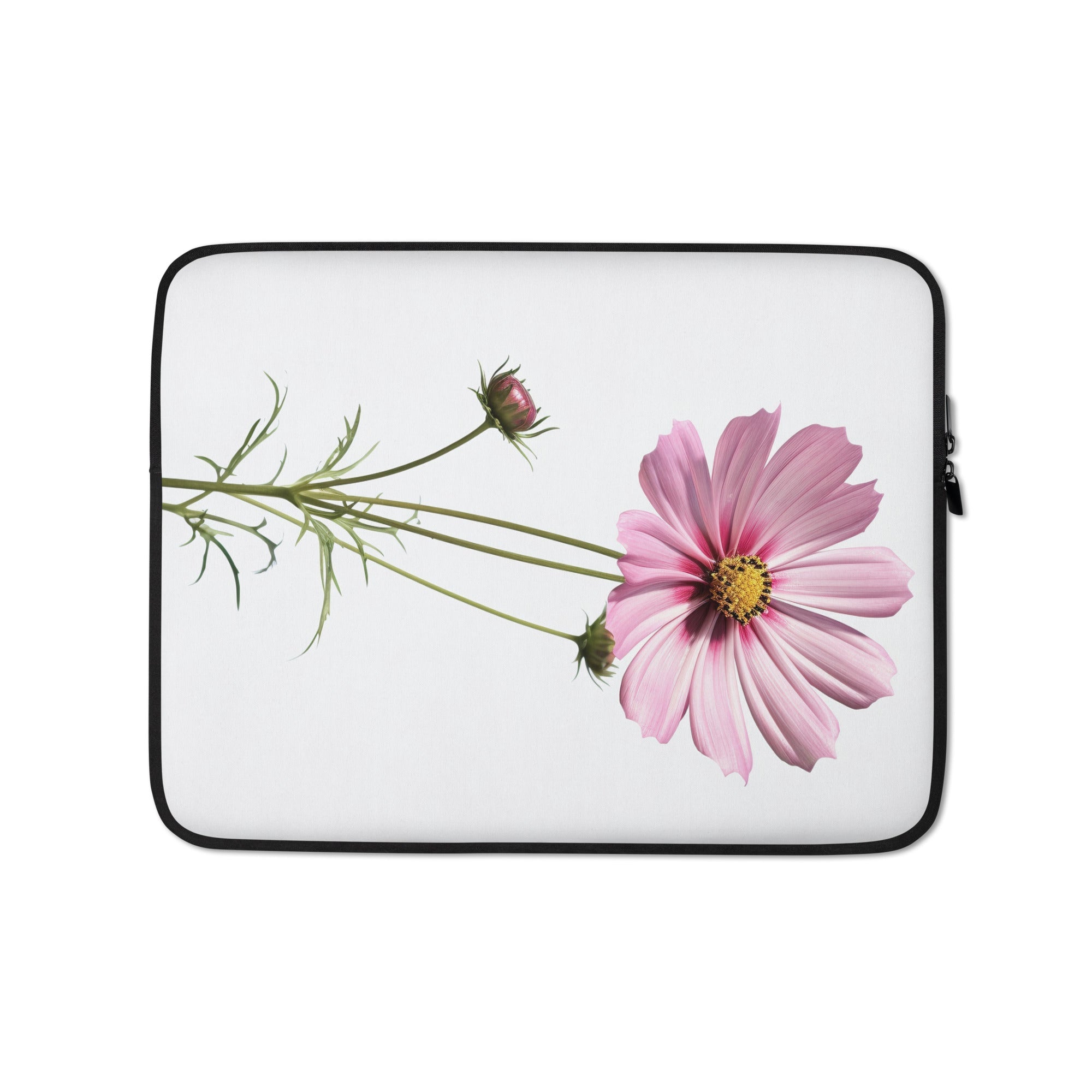 Cosmos Flower Laptop Sleeve by Visual Verse - Image 2