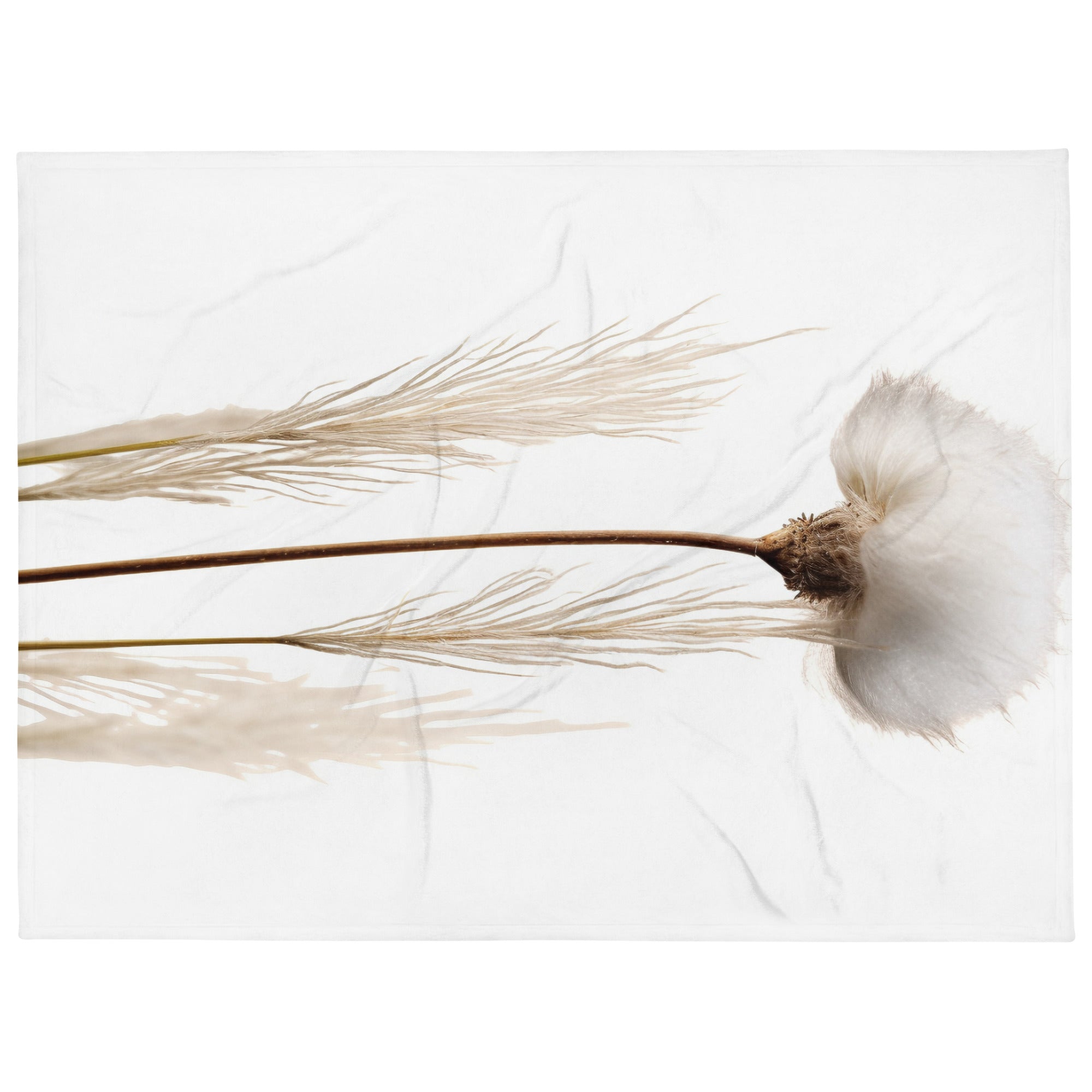 Cotton Grass Flower Blanket by Visual Verse - Image 1