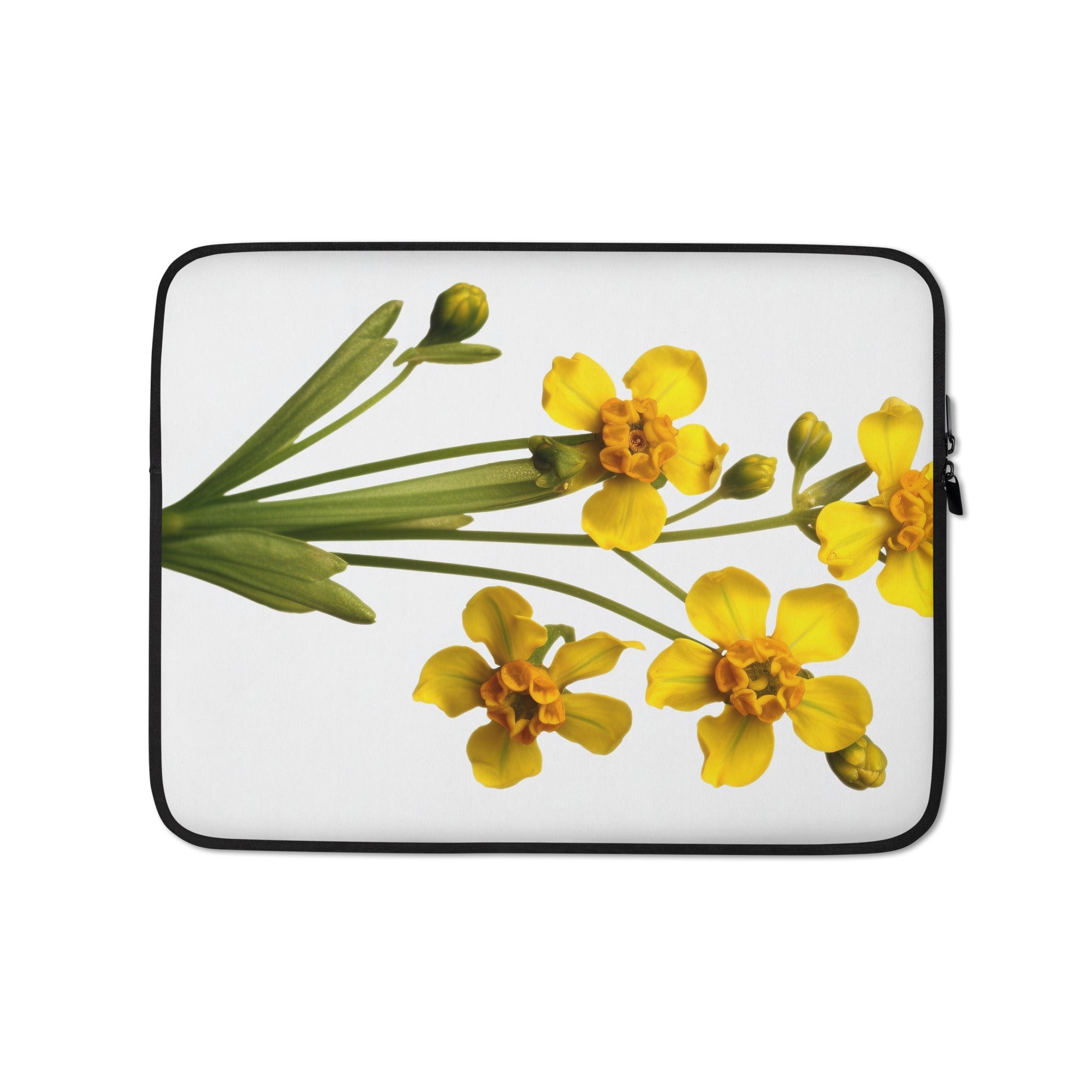 Cowslip Flower Laptop Sleeve by Visual Verse - Image 2